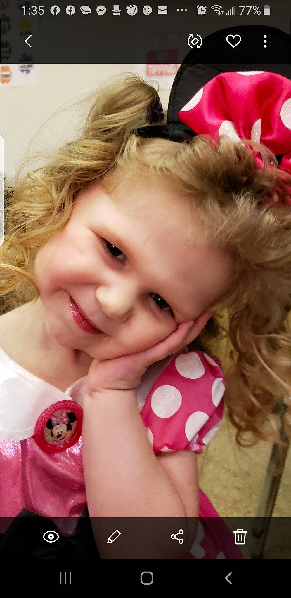 Jaycee is registered to the contest to win money with this photo: baby, blond, brown_hair, cheek, child, ear, face, hair, head, joy, lip, mouth, nose, person, pink, play, skin, smile, toddler