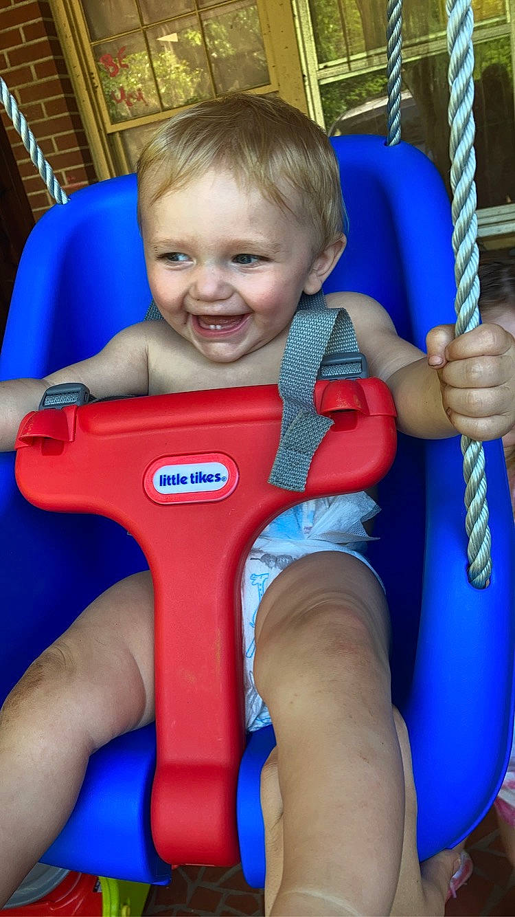 Colton joined the competition — help win amazing prizes! arm, baby_toddler_clothing, blue, child, comfort, electric_blue, facial_expression, finger, fun, hand, human_body, joy, leg, leisure, organ, person, recreation, skin, smile, thigh