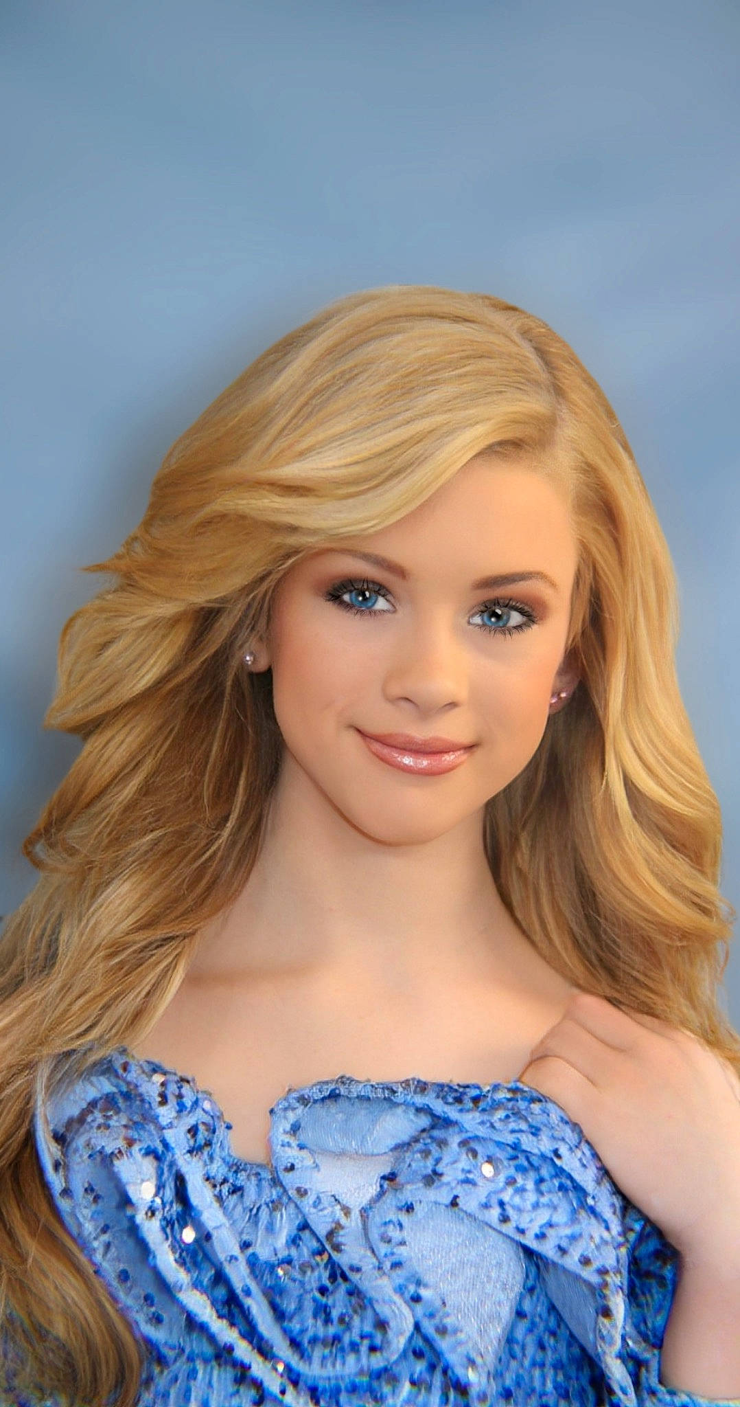 Rosie joined the competition — help win amazing prizes! azure, barbie, blue, clothing, dress, eye, eyebrow, eyelash, face, hairstyle, iris, joint, joy, layered_hair, lip, makeover, neck, person, shoulder, skin