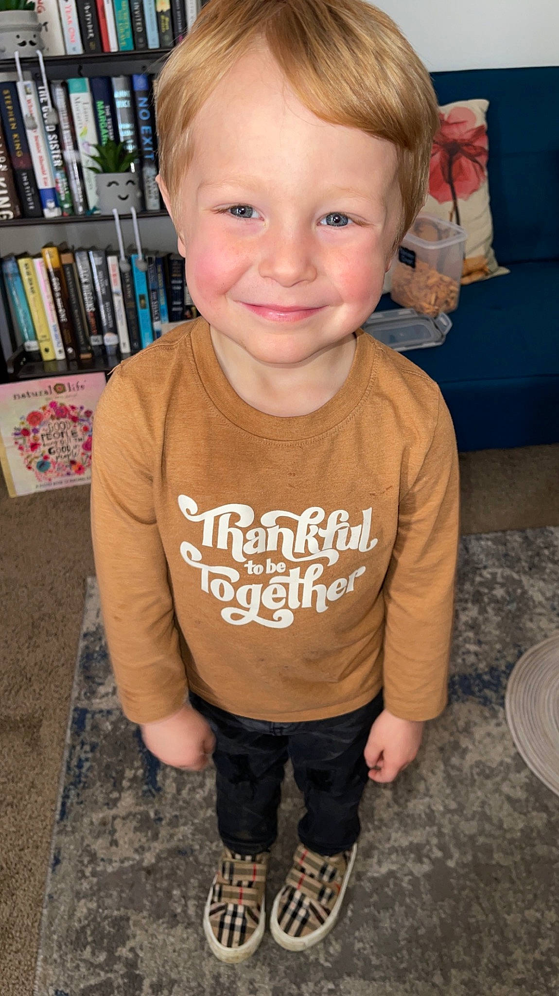 Colson joined the competition — help win amazing prizes! baby_toddler_clothing, beauty, cheek, child, chin, cool, eyelash, face, flooring, hair, hairstyle, happy, head, joy, neck, person, skin, sleeve, smile, standing