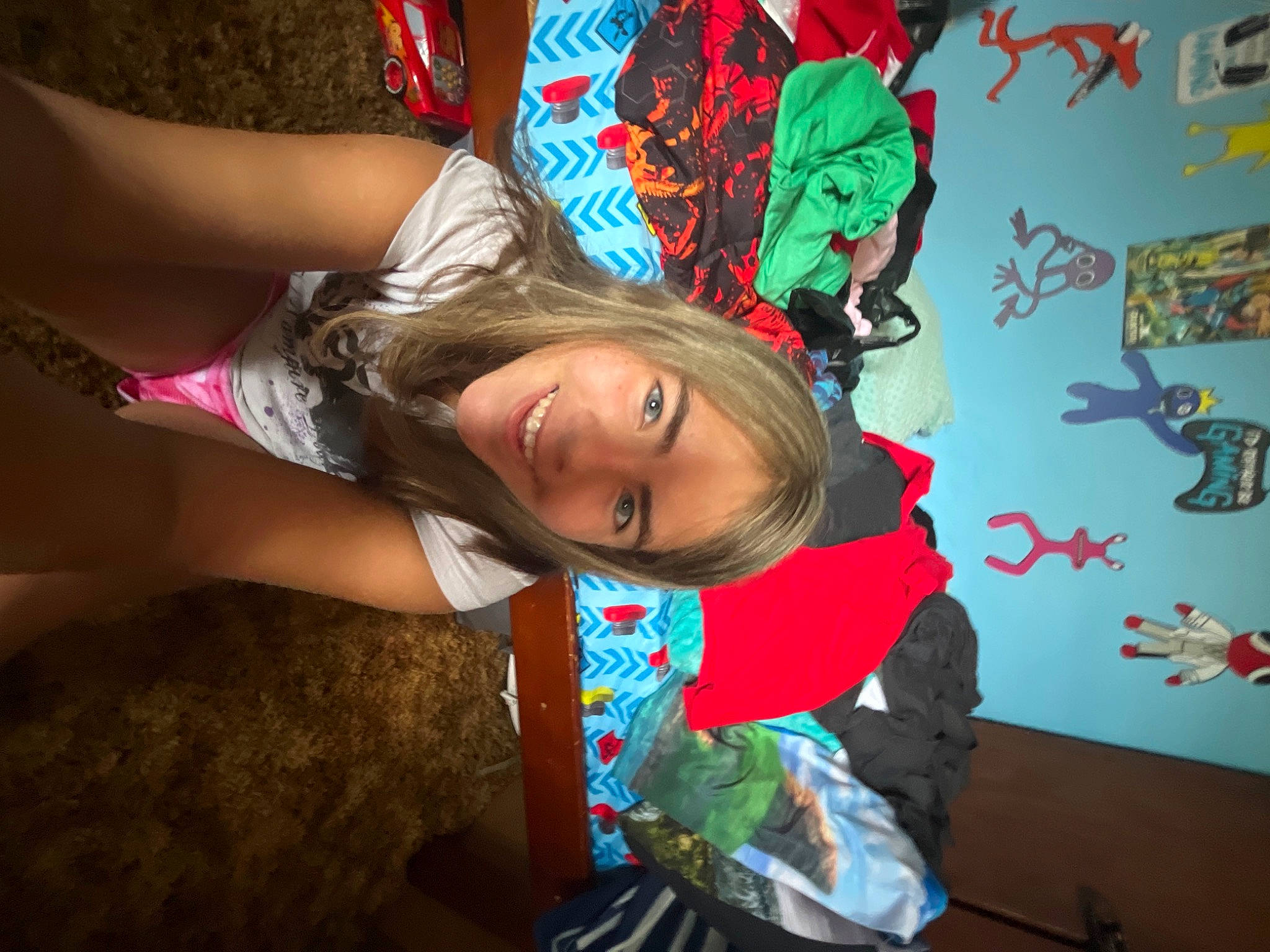 Kenzly joined the competition — help win amazing prizes! art, child, elbow, electric_blue, eye, flash_photography, fun, happy, human_body, human_leg, joy, leisure, mouth, person, room, smile, t_shirt, textile, thigh, tree