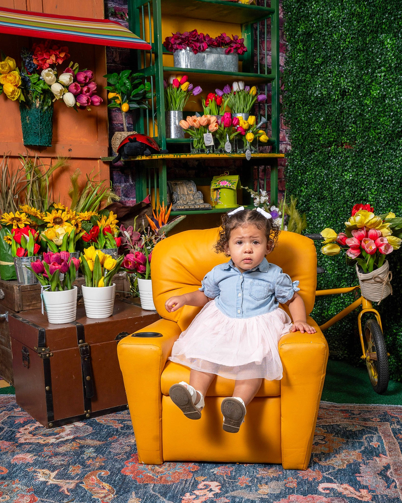 Serenity joined the competition — help win amazing prizes! annual_plant, child, event, floral_design, floristry, flower, flower_arranging, flowerpot, fun, hat, houseplant, leisure, orange, person, plant, retail, room, sitting, snapshot, toy