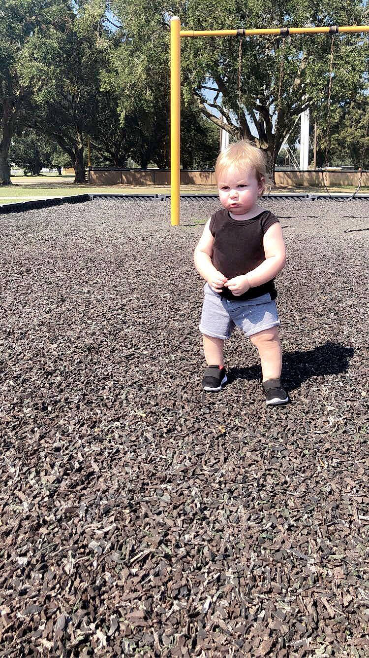 Ivey joined the competition — help win amazing prizes! asphalt, child, design, fun, grass, gravel, leaf, leg, pattern, person, photograph, photography, plant, play, public_space, recreation, soil, standing, toddler, tree