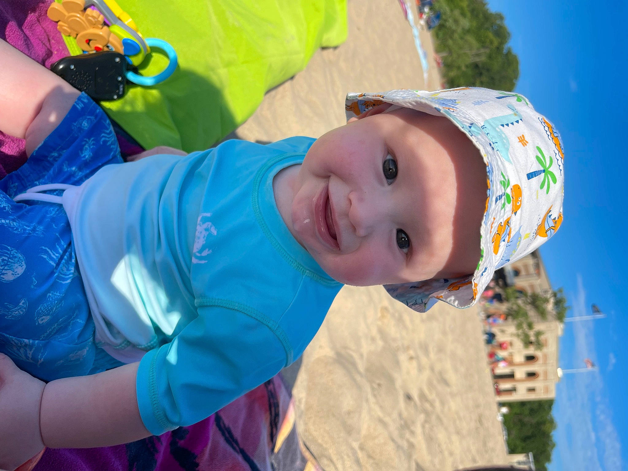 Greysen is registered to the contest to win money with this photo: azure, blue, child, cool, electric_blue, fun, grass, happy, hat, headwear, joy, leisure, people, people_in_nature, person, plant, play, recreation, sky, smile