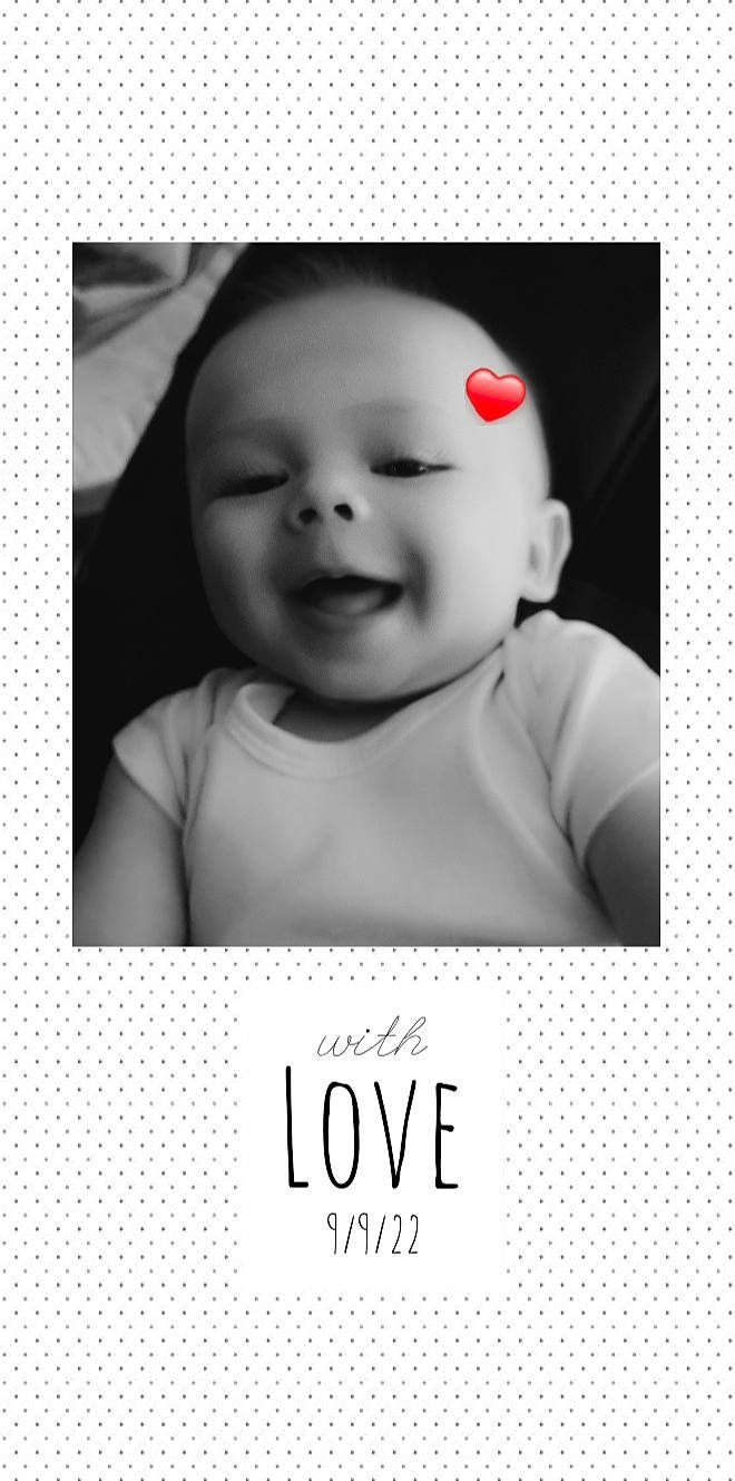 Jaxtyn is registered to the contest to win money with this photo: baby, baby_laughing, baby_toddler_clothing, cheek, chin, eyebrow, eyelash, flash_photography, font, happy, iris, jaw, monochrome, monochrome_photography, mouth, nose, person, poster, sleeve, smile