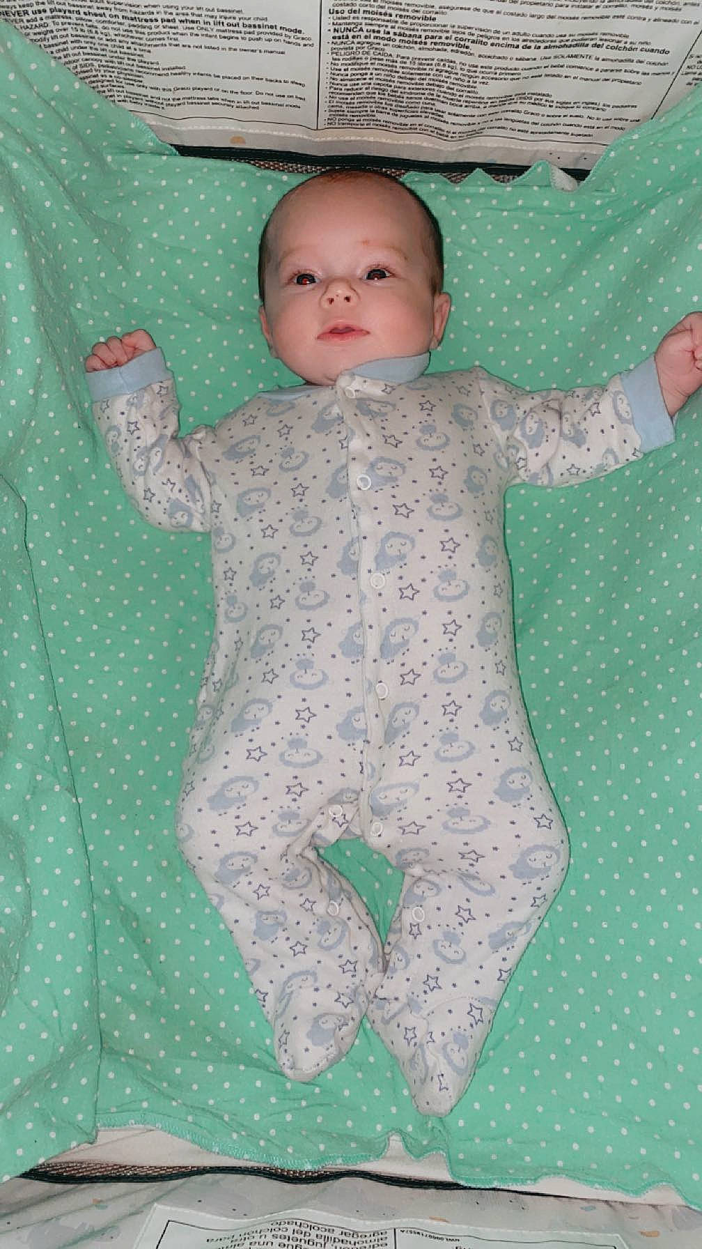 Liam joined the competition — help win amazing prizes! baby, baby_products, baby_toddler_clothing, child, comfort, eye, flooring, knitting, linens, nap_mat, pattern, person, room, sleeve, textile, thumb, toddler, wool, woolen, woven_fabric