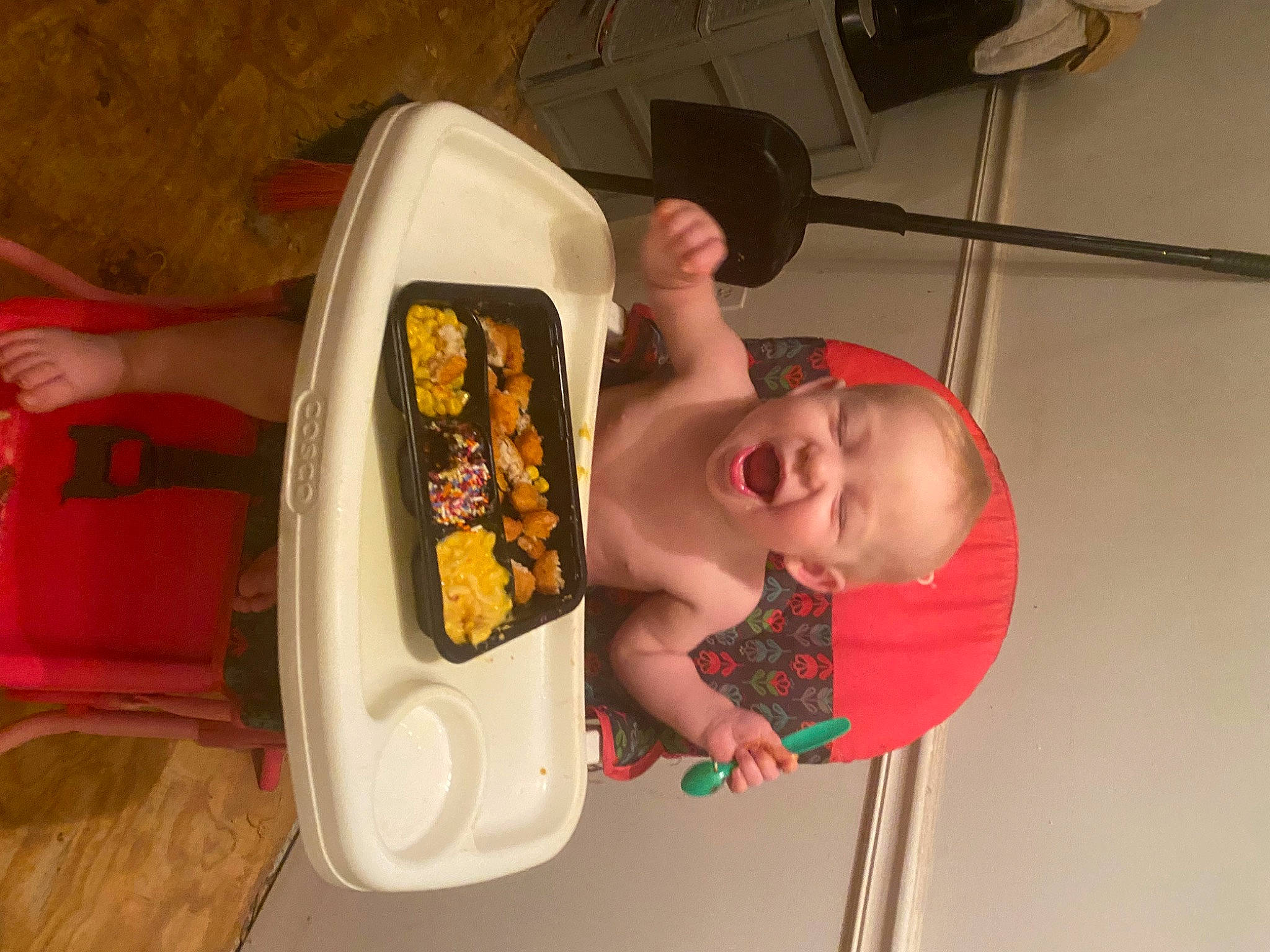 Gavin joined the competition — help win amazing prizes! audio_equipment, baby, baby_products, baby_toddler_clothing, baby_toys, child, finger, fun, home_appliance, person, play, room, smile, t_shirt, toddler, vehicle_door
