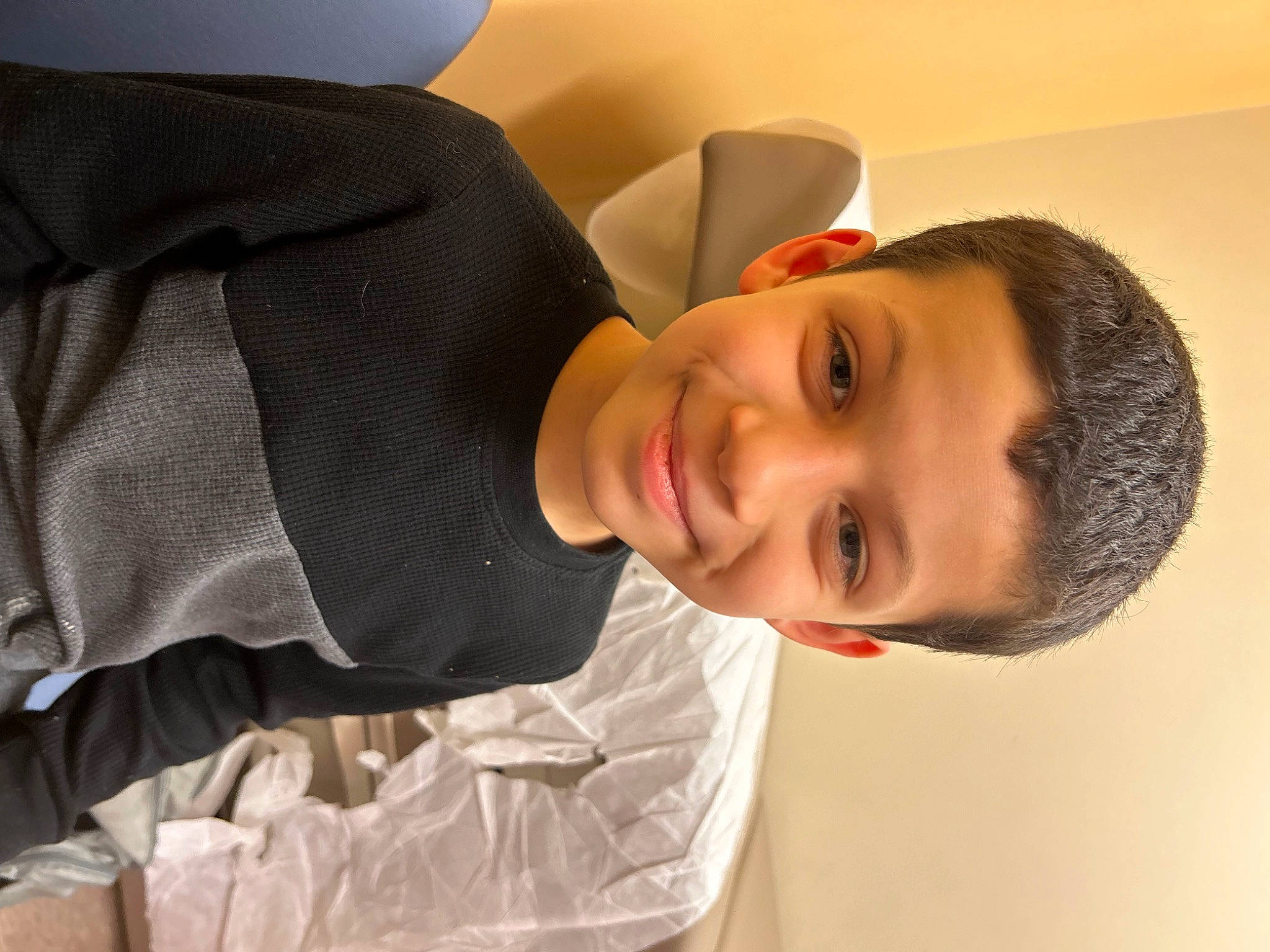 Julian joined the competition — help win amazing prizes! child, chin, comfort, dress_shirt, elbow, eyebrow, eyelash, eyewear, formal_wear, fun, happy, hat, jaw, joy, neck, nose, person, portrait_photography, room, sleeve