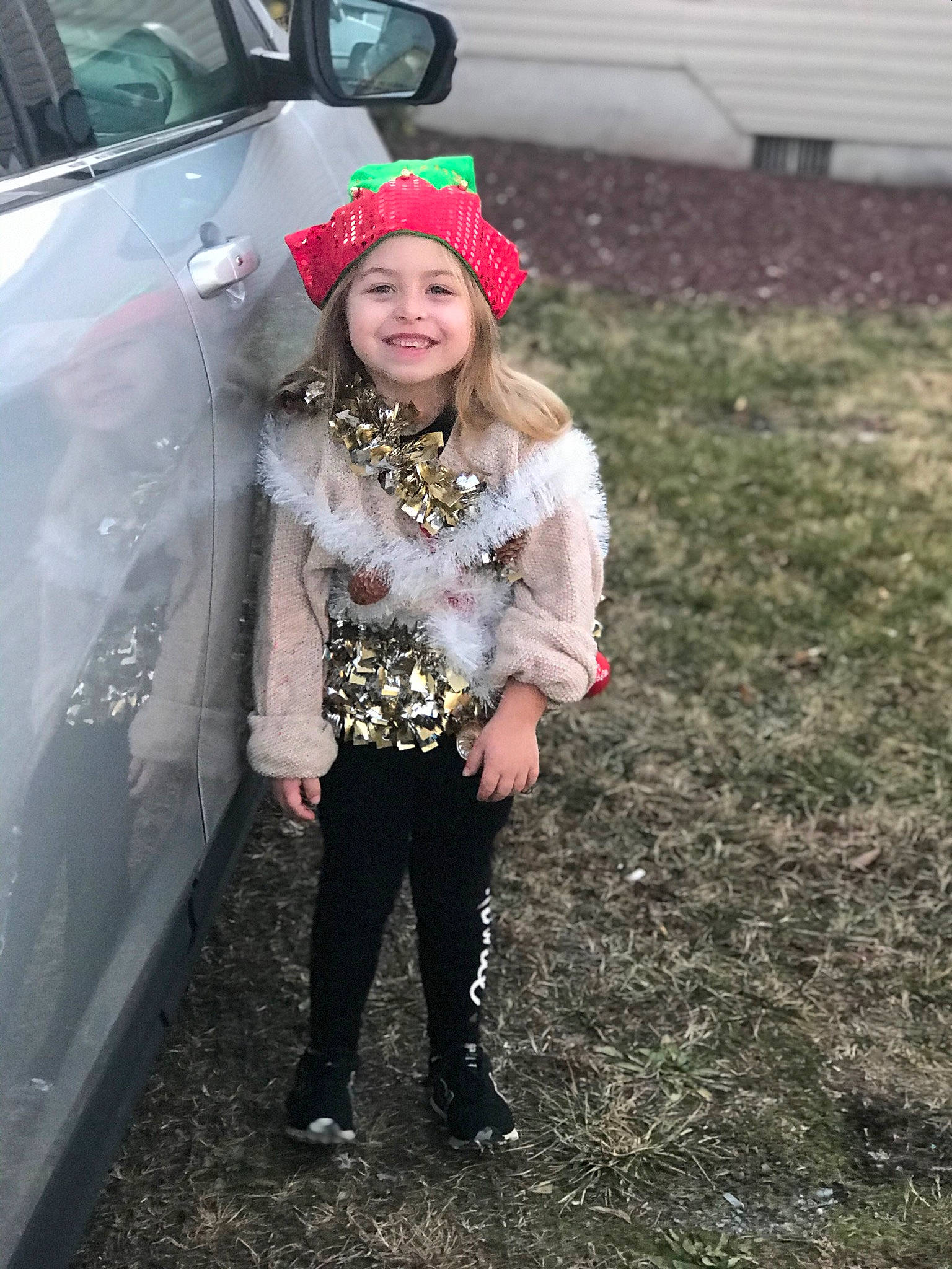 Mackenzie joined the competition — help win amazing prizes! child, fun, head, headgear, joy, person, smile, snow, toddler, tree, winter