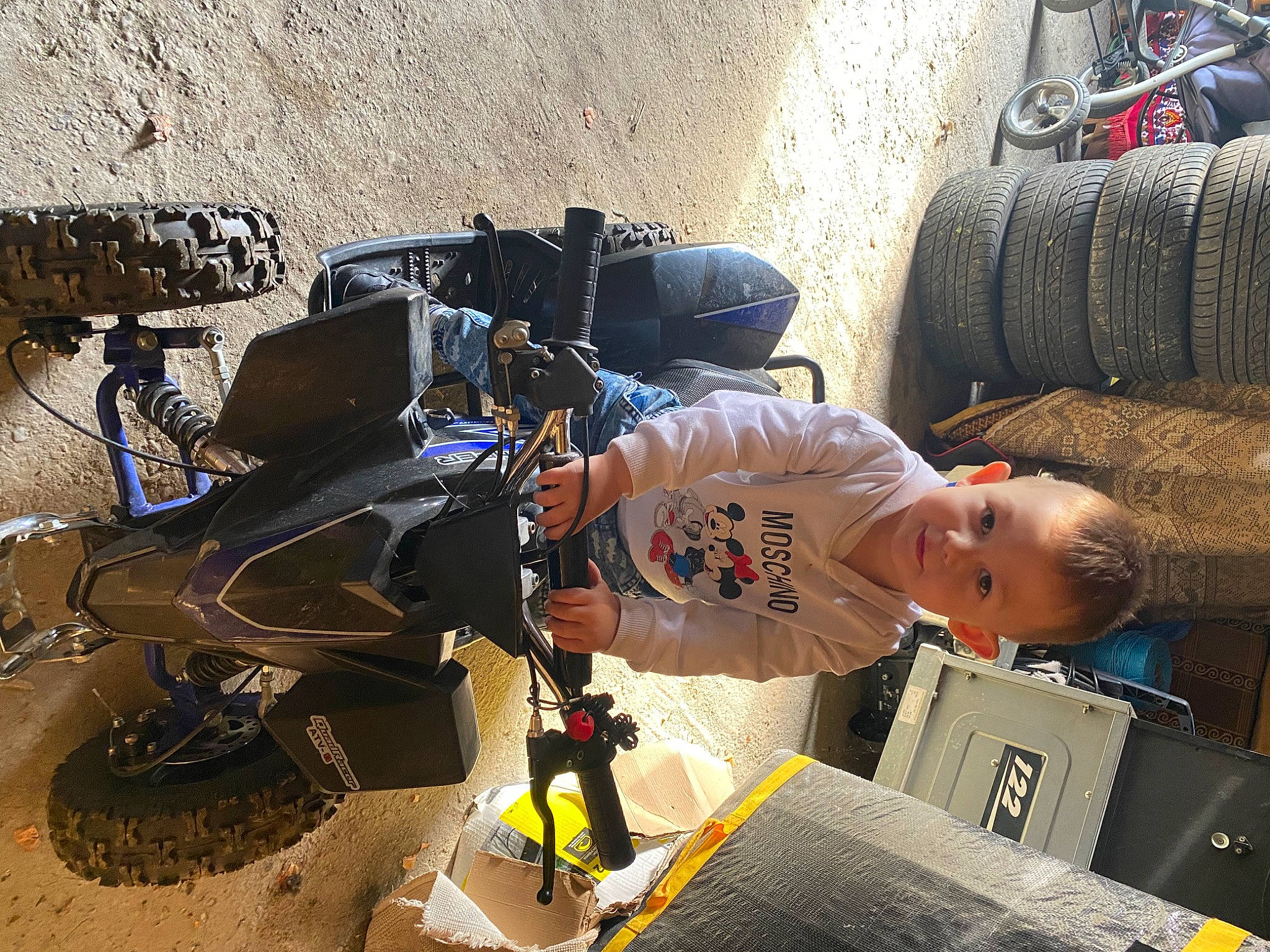 Damian joined the competition — help win amazing prizes! automotive_design, automotive_tire, backpack, bag, bicycle_handlebar, bicycle_wheel, camera, cameras_optics, cinematographer, fun, luggage_and_bags, machine, motor_vehicle, person, personal_protective_equipment, recreation, sitting, tire, toddler, videographer