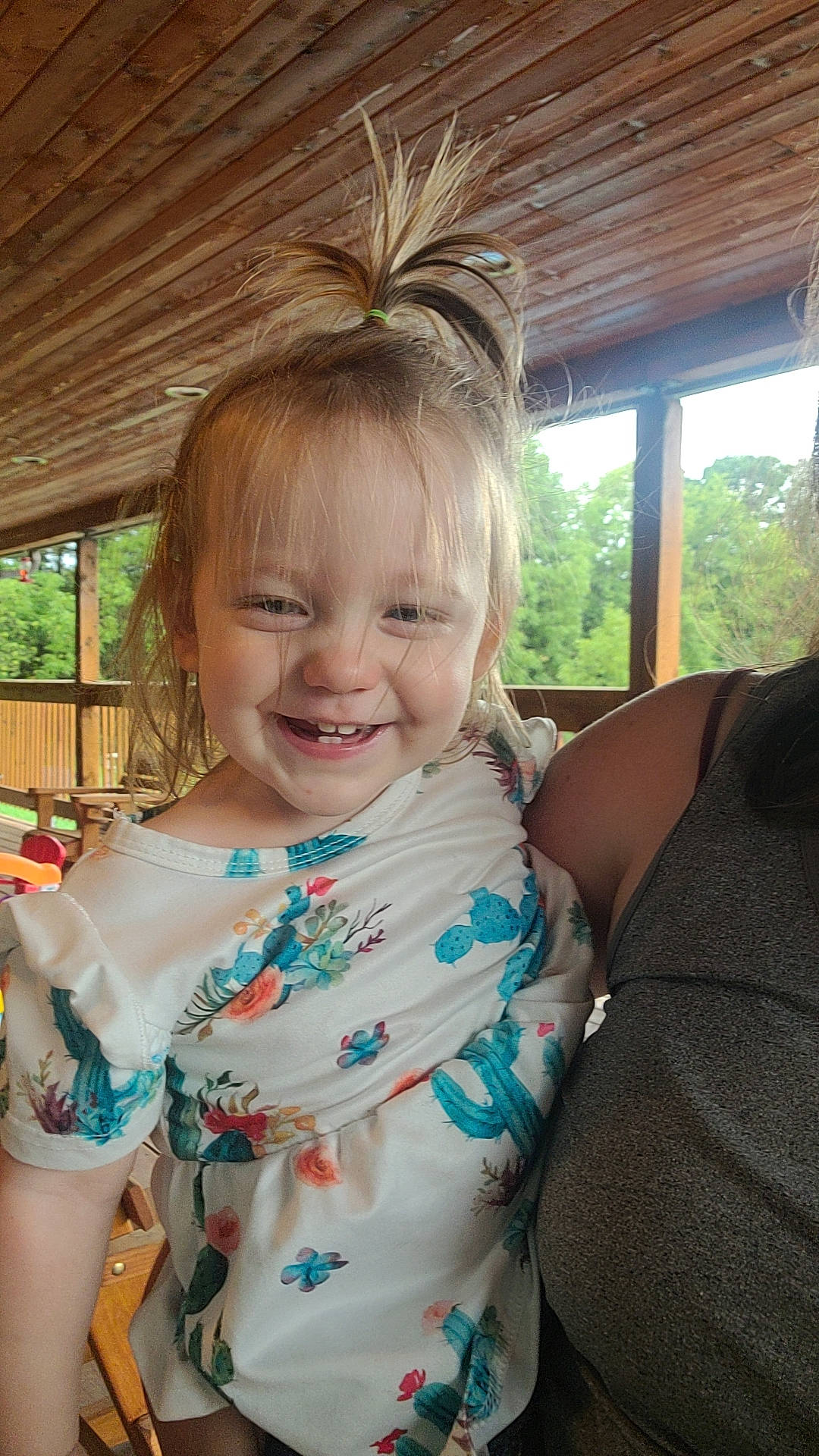 Maddison joined the competition — help win amazing prizes! baby, baby_toddler_clothing, bangs, beauty, blond, brown_hair, child, event, fun, grass, happy, iris, jewellery, joy, pattern, person, sitting, skin, smile, toddler