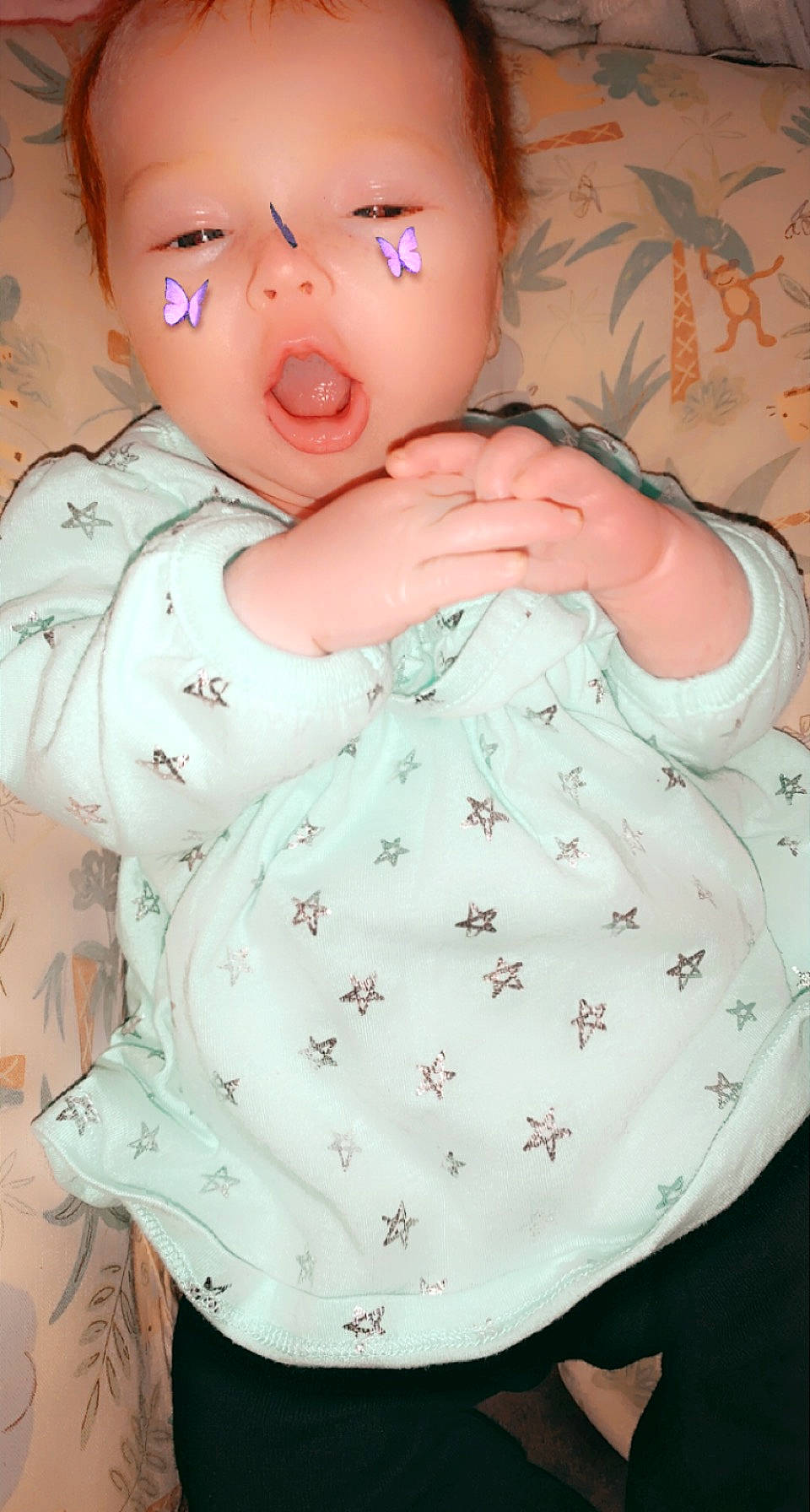 Lakelynn joined the competition — help win amazing prizes! baby, baby_sleeping, baby_toddler_clothing, cheek, comfort, eyelash, finger, human_body, iris, lip, mouth, neck, nose, pattern, person, pink, product, skin, sleeve, stomach