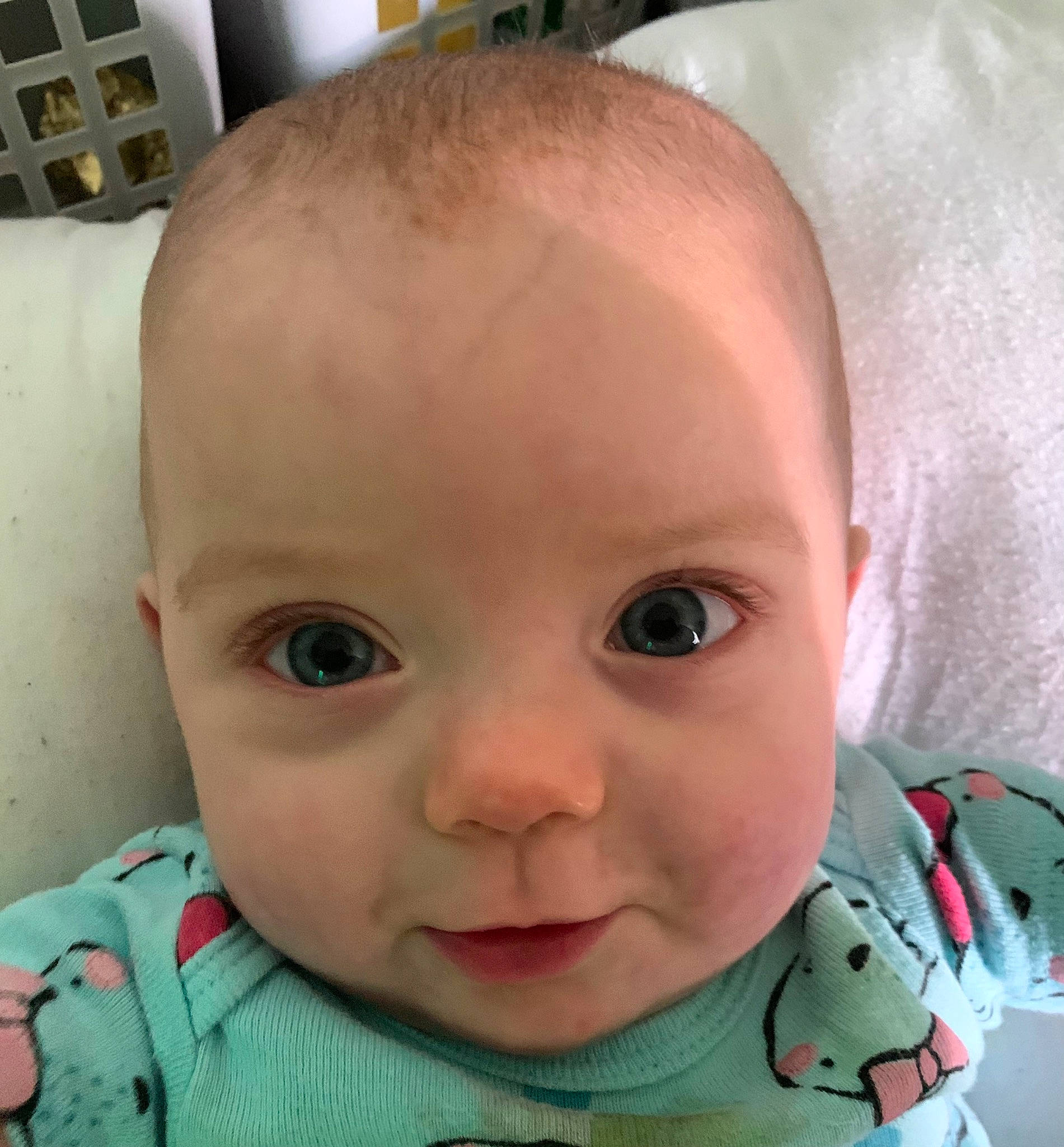 Kameryn joined the competition — help win amazing prizes! baby, baby_making_funny_faces, baby_toddler_clothing, cheek, child, chin, collar, comfort, ear, eye, eyebrow, eyelash, happy, iris, lip, mouth, nose, person, skin, sleeve