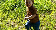 Colt joined the competition — help win amazing prizes! child, toddler, grass, outdoor, smiling, running, sunlight, field, greenery, happy, casual_clothing, nature, daylight, person, playful, young_child, grass_field, joyful, bright, active