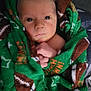 newborn, baby, infant, blanket, green, football, wrapped, face, eyes, hand, cute, cozy, portrait, soft, skin, child, warm, toddler, sleeping, resting