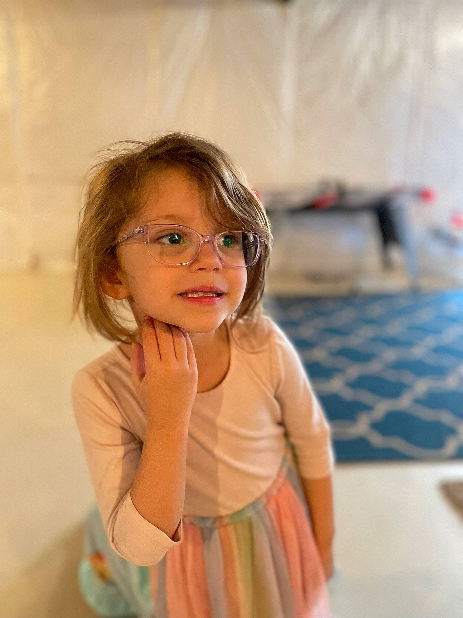Lola joined the competition — help win amazing prizes! baby_toddler_clothing, cheek, child, eyewear, flash_photography, flooring, fun, gesture, happy, head, iris, leisure, person, sitting, skin, sleeve, smile, thumb, toddler, vision_care