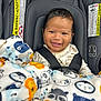 Noah Davon joined the competition — help win amazing prizes! baby, blanket, car, car_interior, carseat, crib, cushion, face, furniture, happy, head, homedecor, infantbed, laughing, person, photography, portrait, smile, transportation, vehicle