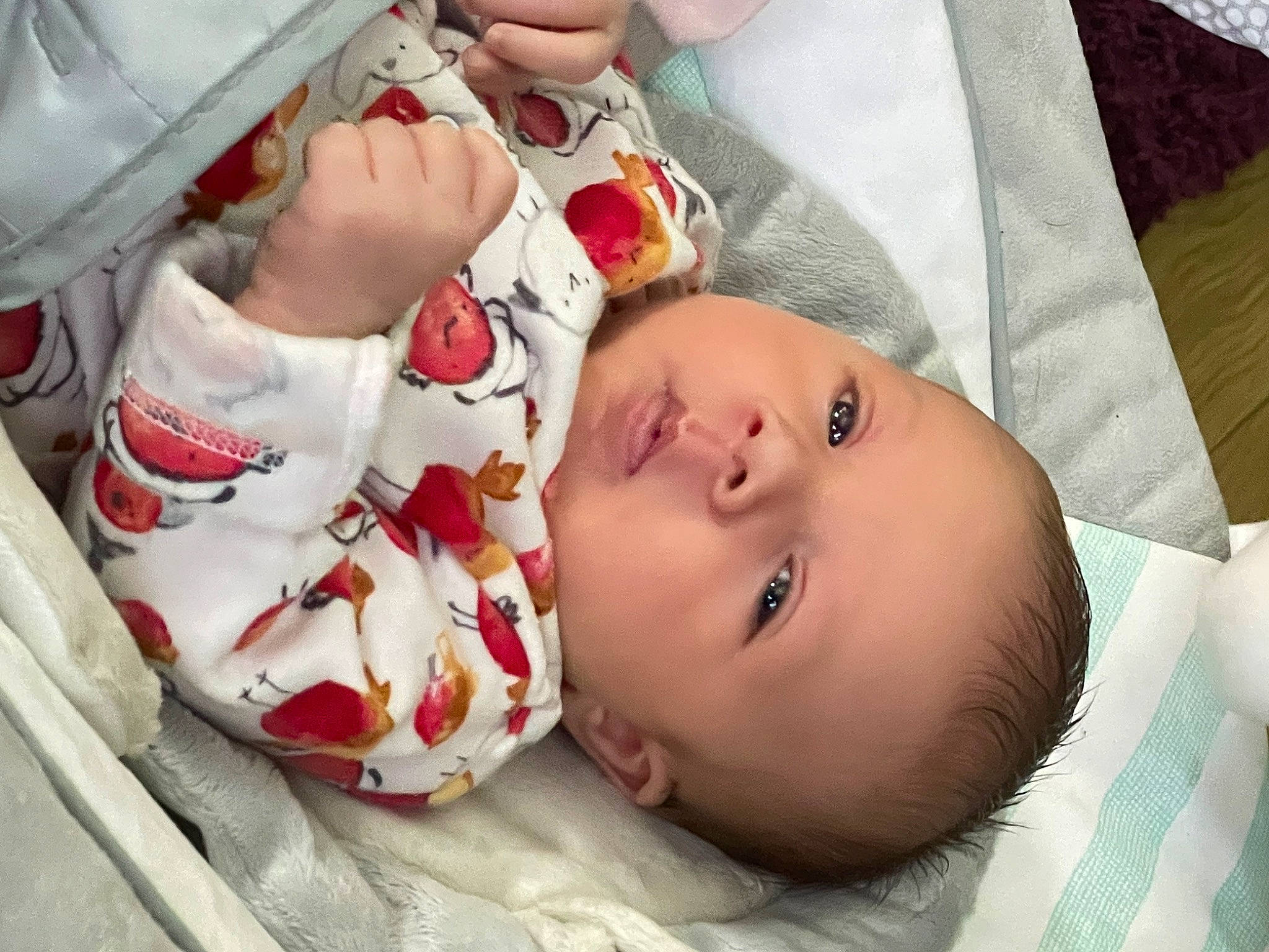 Darcie-rose joined the competition — help win amazing prizes! baby, baby_products, baby_safety, baby_toddler_clothing, carmine, cheek, child, comfort, linens, mouth, person, product, room, skin, toddler