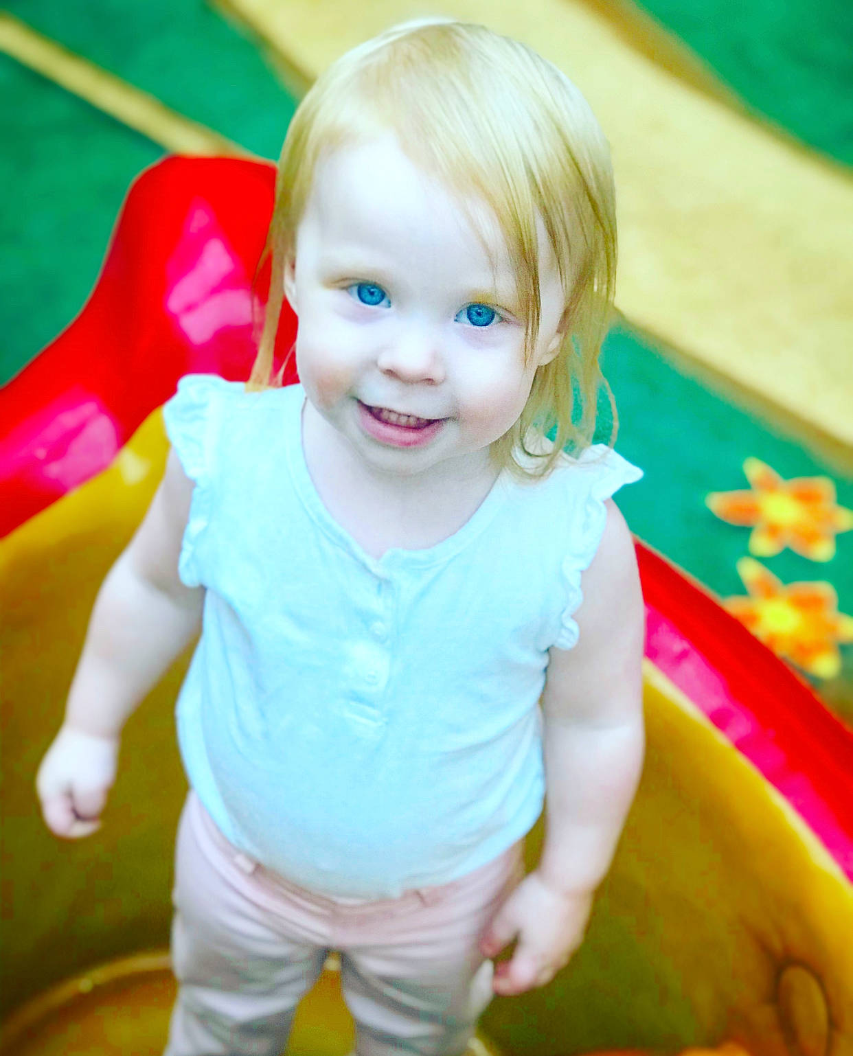 Harper joined the competition — help win amazing prizes! baby, child, eye, fun, joy, person, play, skin, smile, toddler