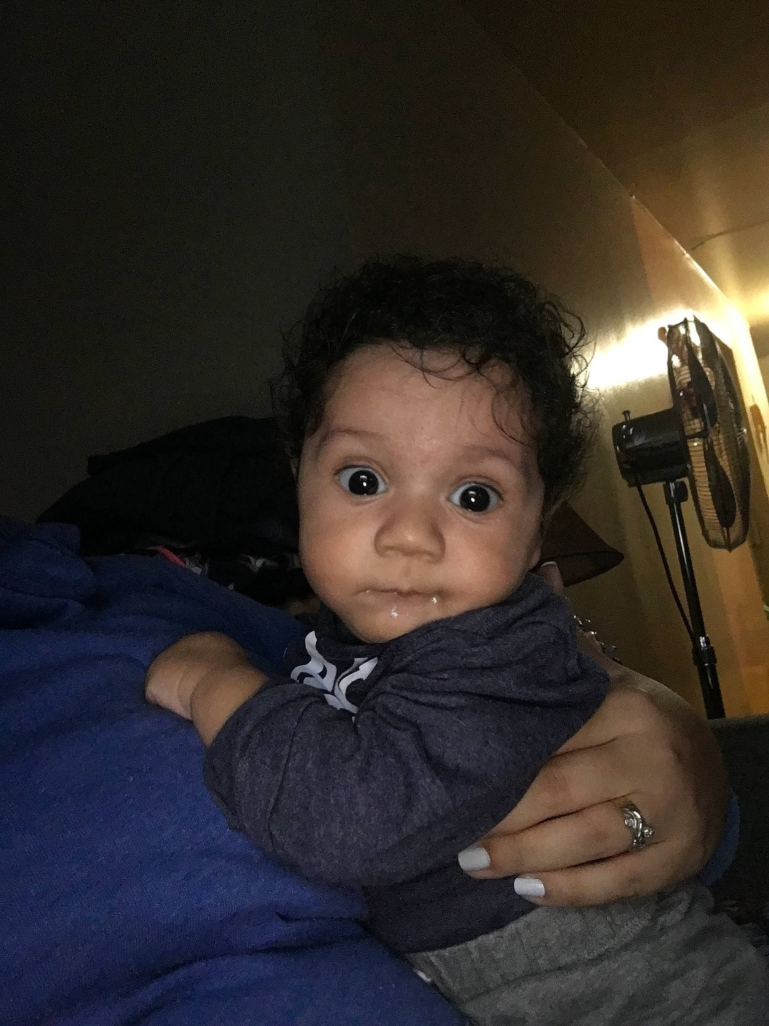 Alan is registered to the contest to win money with this photo: arm, baby, cheek, child, chin, ear, eye, face, finger, fun, hand, head, nose, person, sitting, skin, smile, toddler