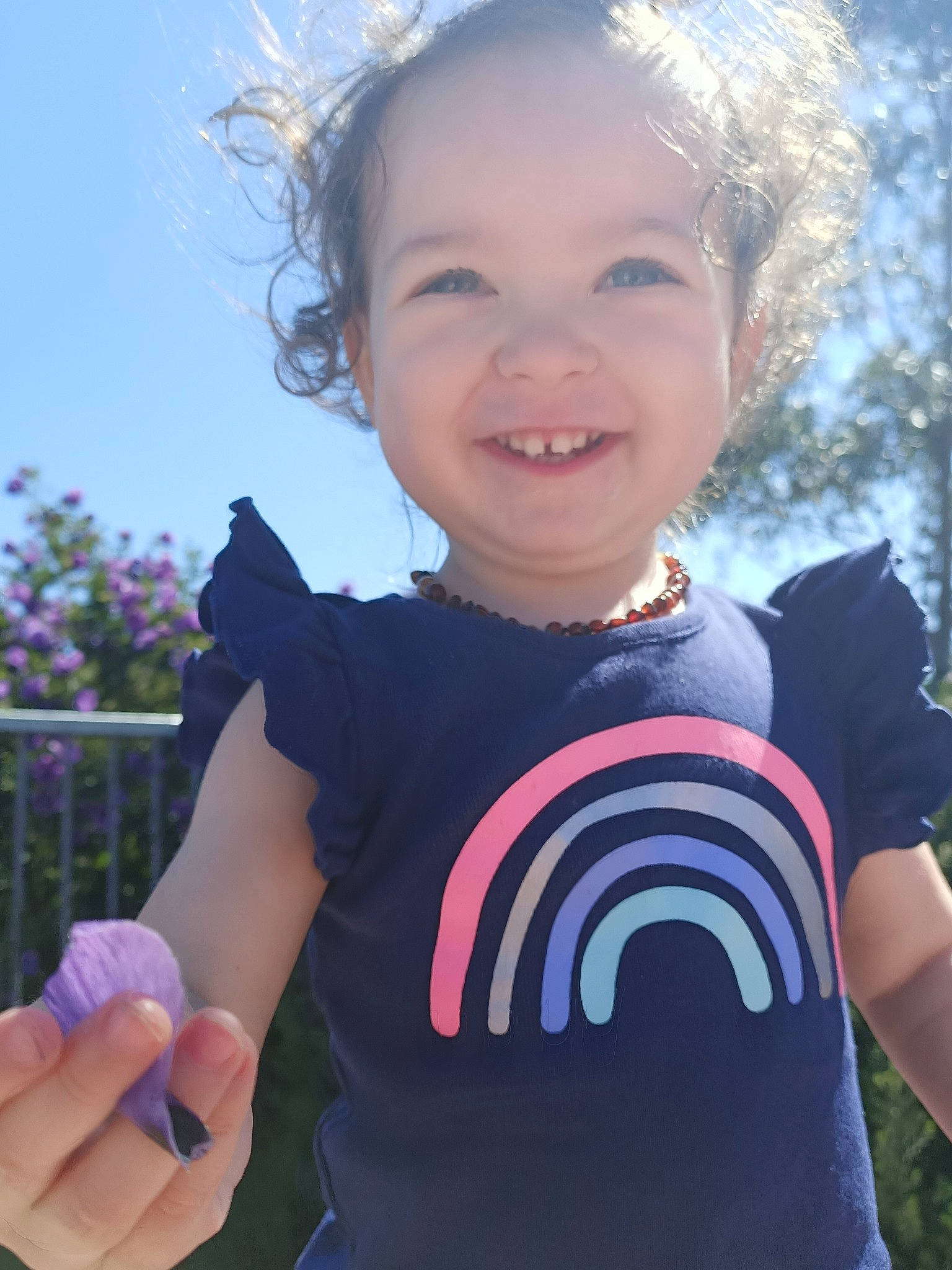 Antonia joined the competition — help win amazing prizes! arm, baby, child, facial_expression, finger, fun, gesture, hand, happy, joy, person, photography, plant, play, skin, smile, summer, sunlight, t_shirt, thumb