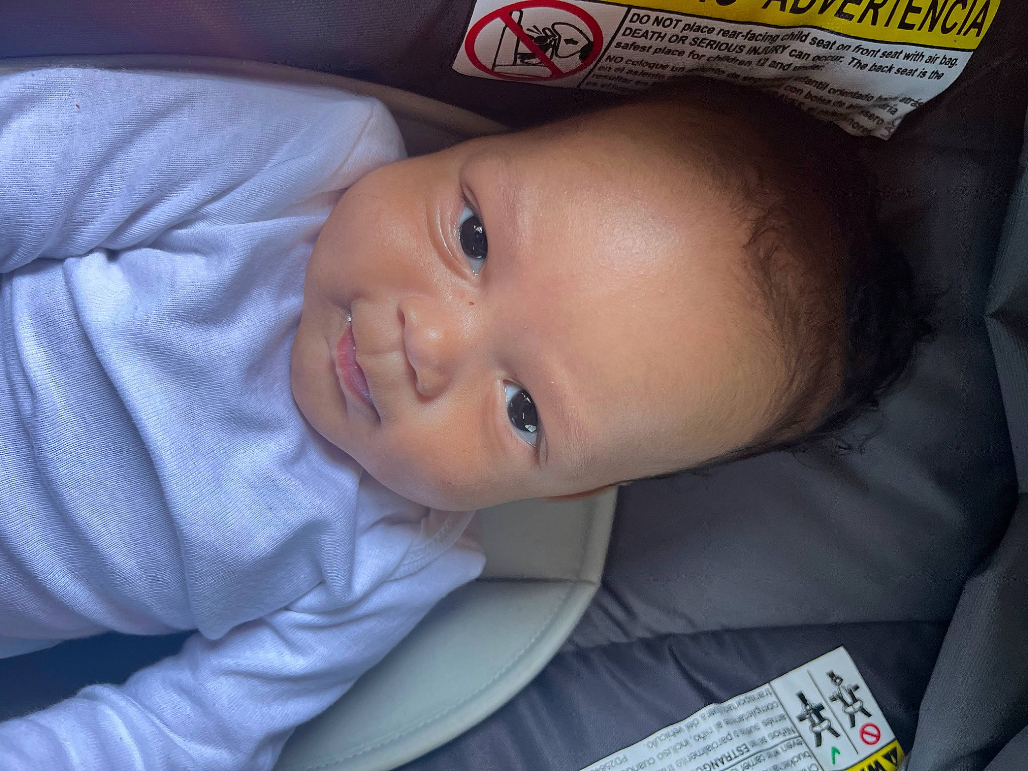 Jaylin is registered to the contest to win money with this photo: baby, baby_products, baby_safety, baby_toddler_clothing, cheek, child, comfort, electric_blue, eye, fun, happy, iris, lip, nose, person, sleeve, smile, toddler