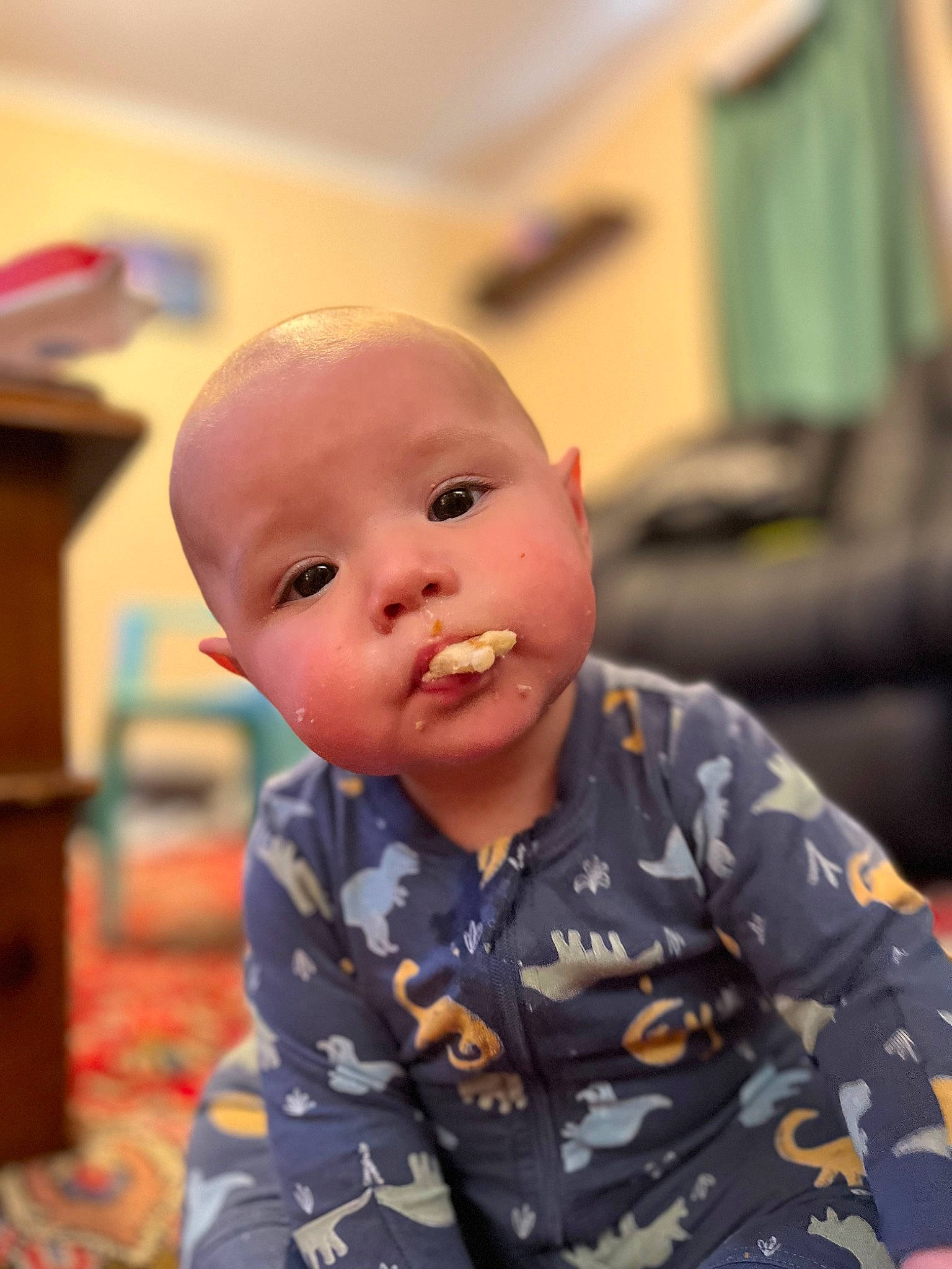 Jay joined the competition — help win amazing prizes! baby, baby_toddler_clothing, cheek, child, comfort, flooring, fun, happy, iris, nose, person, play, portrait_photography, room, sitting, sleeve, t_shirt, toddler, wood
