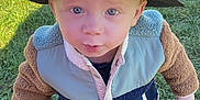 Jamison joined the competition — help win amazing prizes! toddler, child, hat, spiderman, jacket, outdoor, grass, toy, shovel, boots, blue_eyes, curious, standing, sunlight, casual_clothing, playtime, fall, young_child, portrait, daytime