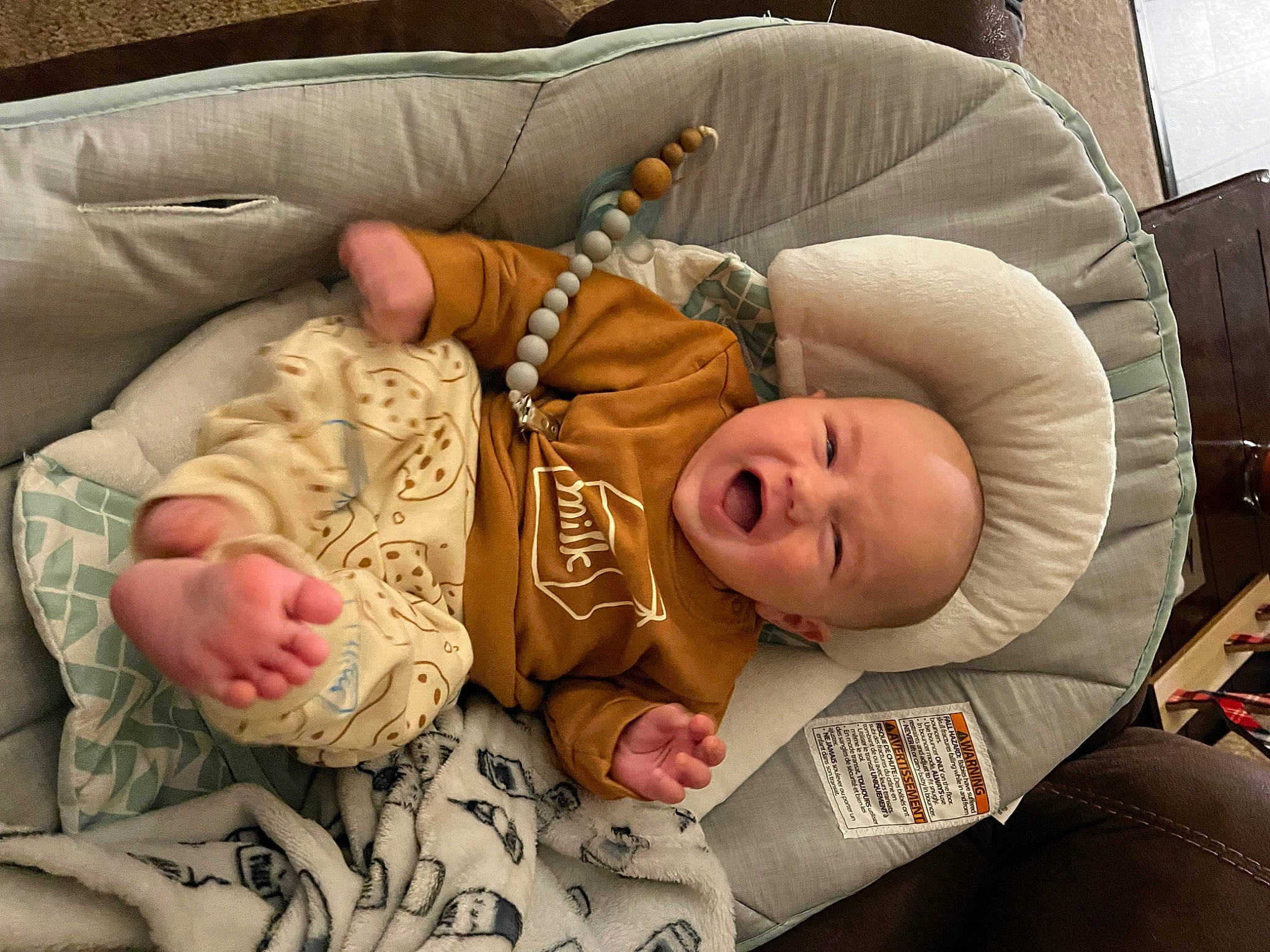 Carter is registered to the contest to win money with this photo: baby, baby_sleeping, baby_toddler_clothing, cheek, child, comfort, eye, finger, head, human, mammal, mouth, people, person, product, skin, smile, textile, toddler, vertebrate