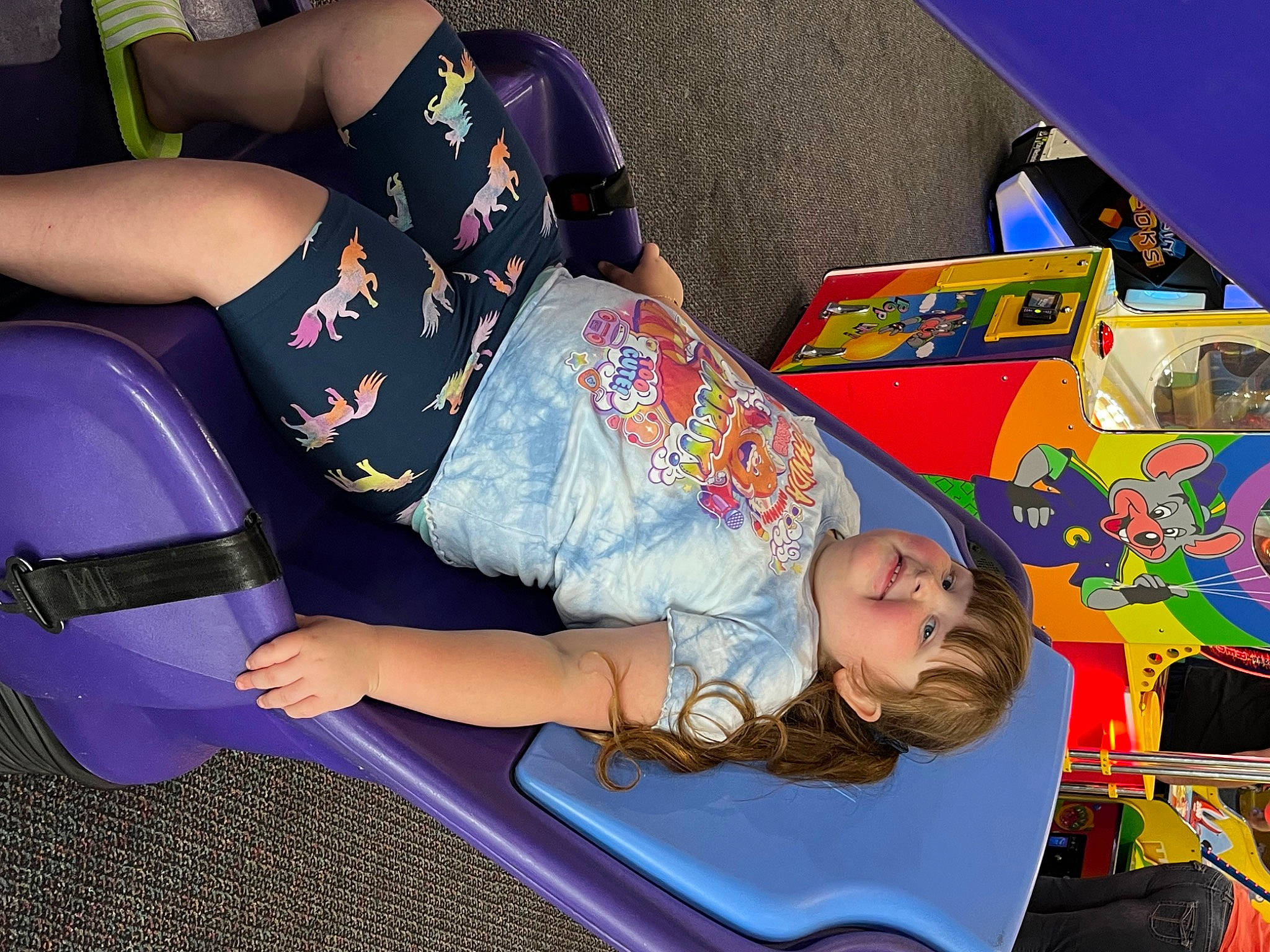 Caylee joined the competition — help win amazing prizes! baby_products, child, fun, human_leg, joy, knee, lap, leisure, person, play, recreation, room, sitting, t_shirt, thigh, toddler, travel, vacation