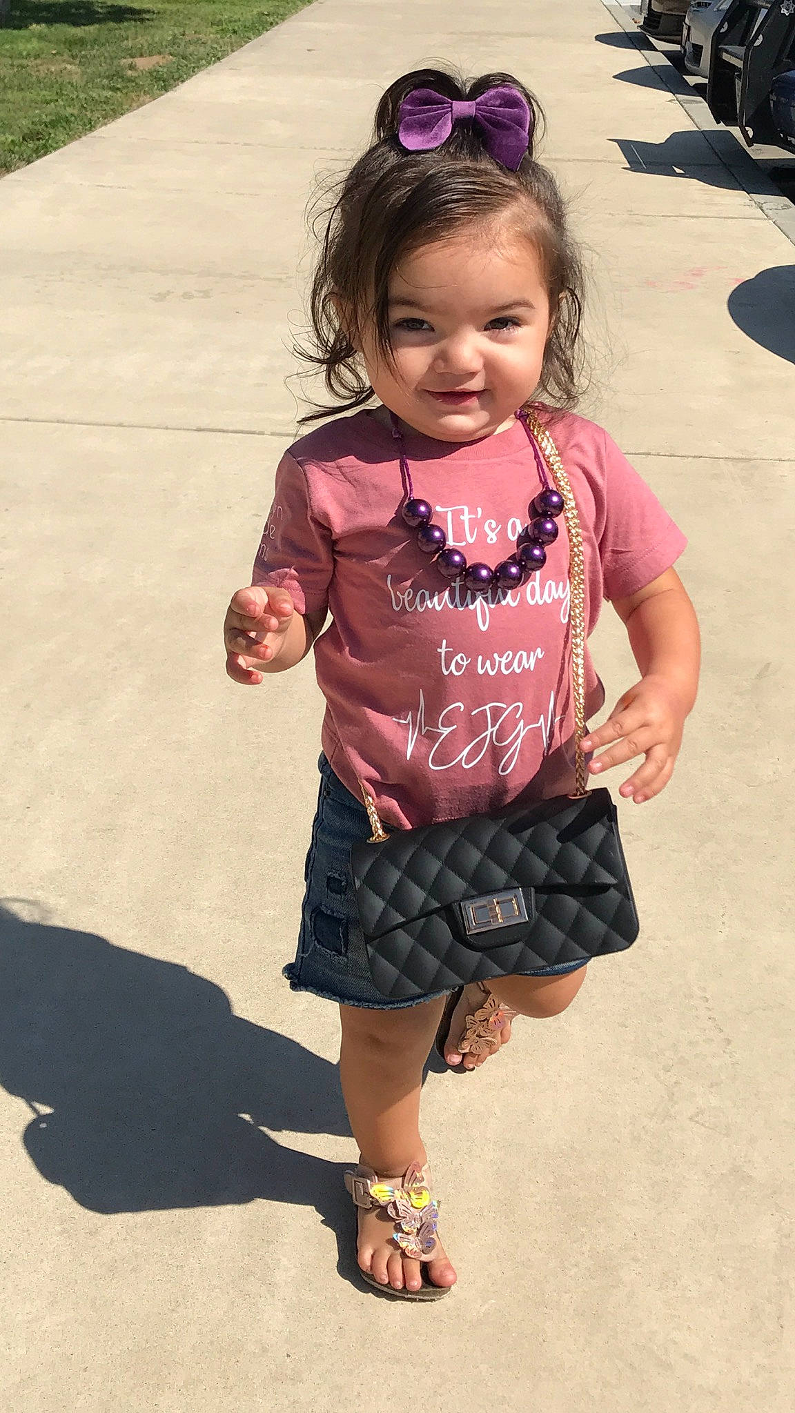 Lilli joined the competition — help win amazing prizes! child, child_model, dress, fawn, footwear, joy, person, pink, play, shoe, skin, smile, toddler, vacation