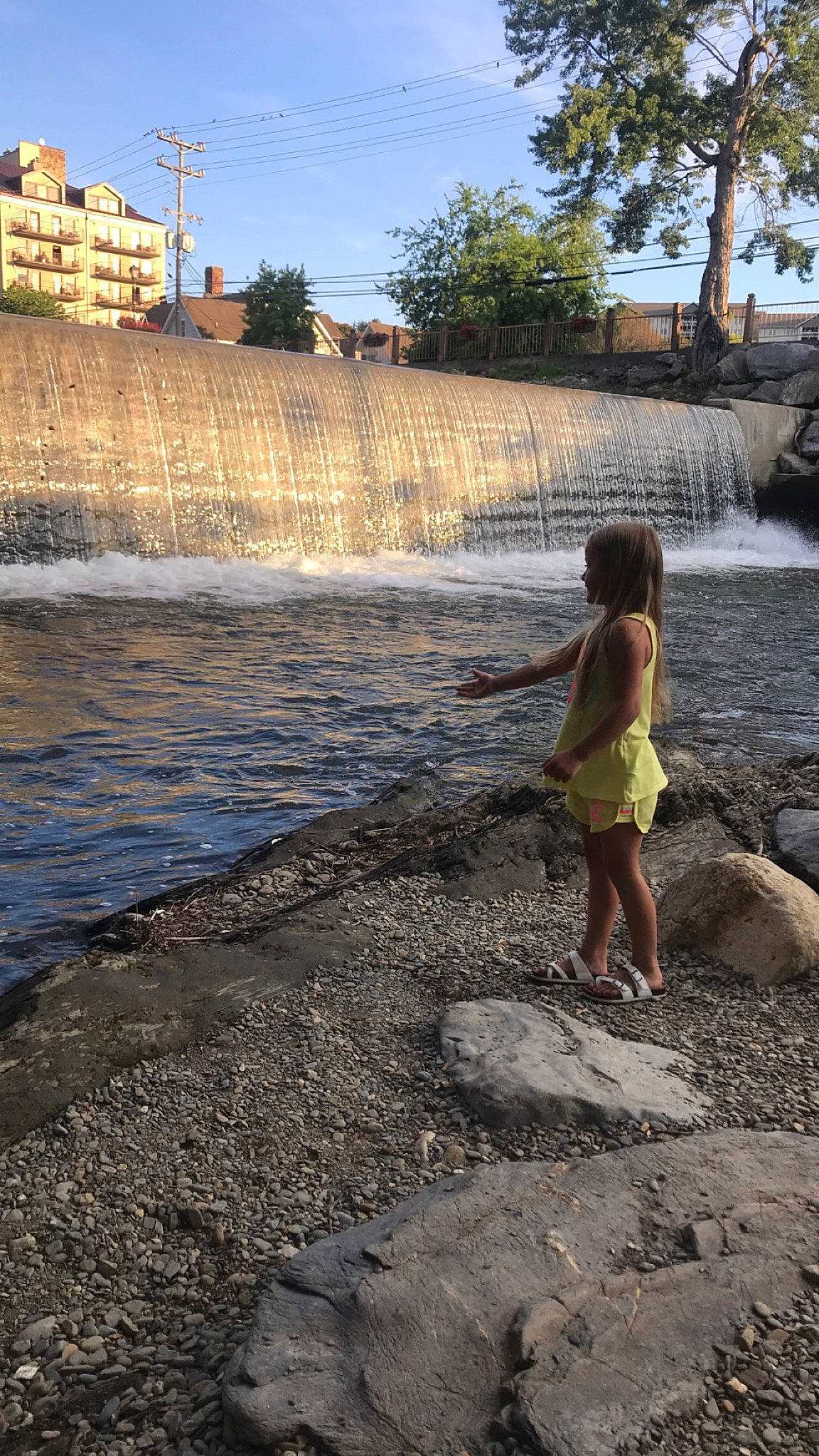 Gabriella Hays joined the competition — help win amazing prizes! bank, barefoot, child, coast, leisure, person, photography, play, rock, sea, summer, tree, under_exposed, vacation, water