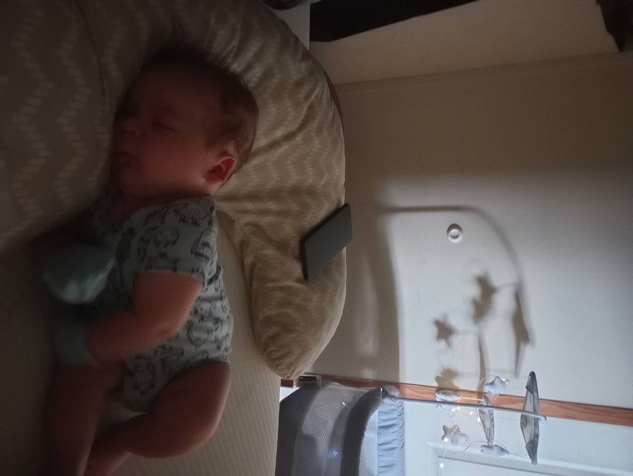 Ethan is registered to the contest to win money with this photo: baby, baby_products, baby_safety, baby_sleeping, baby_toddler_clothing, bedtime, ceiling, child, comfort, elbow, finger, human_leg, infant_bed, linens, mouth, nap, person, room, sleep, thumb