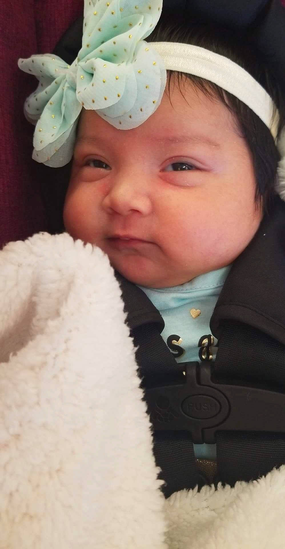 Aileen joined the competition — help win amazing prizes! baby, cheek, child, eye, face, facial_expression, fashion_accessory, forehead, hair_accessory, happy, head, headgear, headpiece, lip, nose, outerwear, person, photography, skin, smile