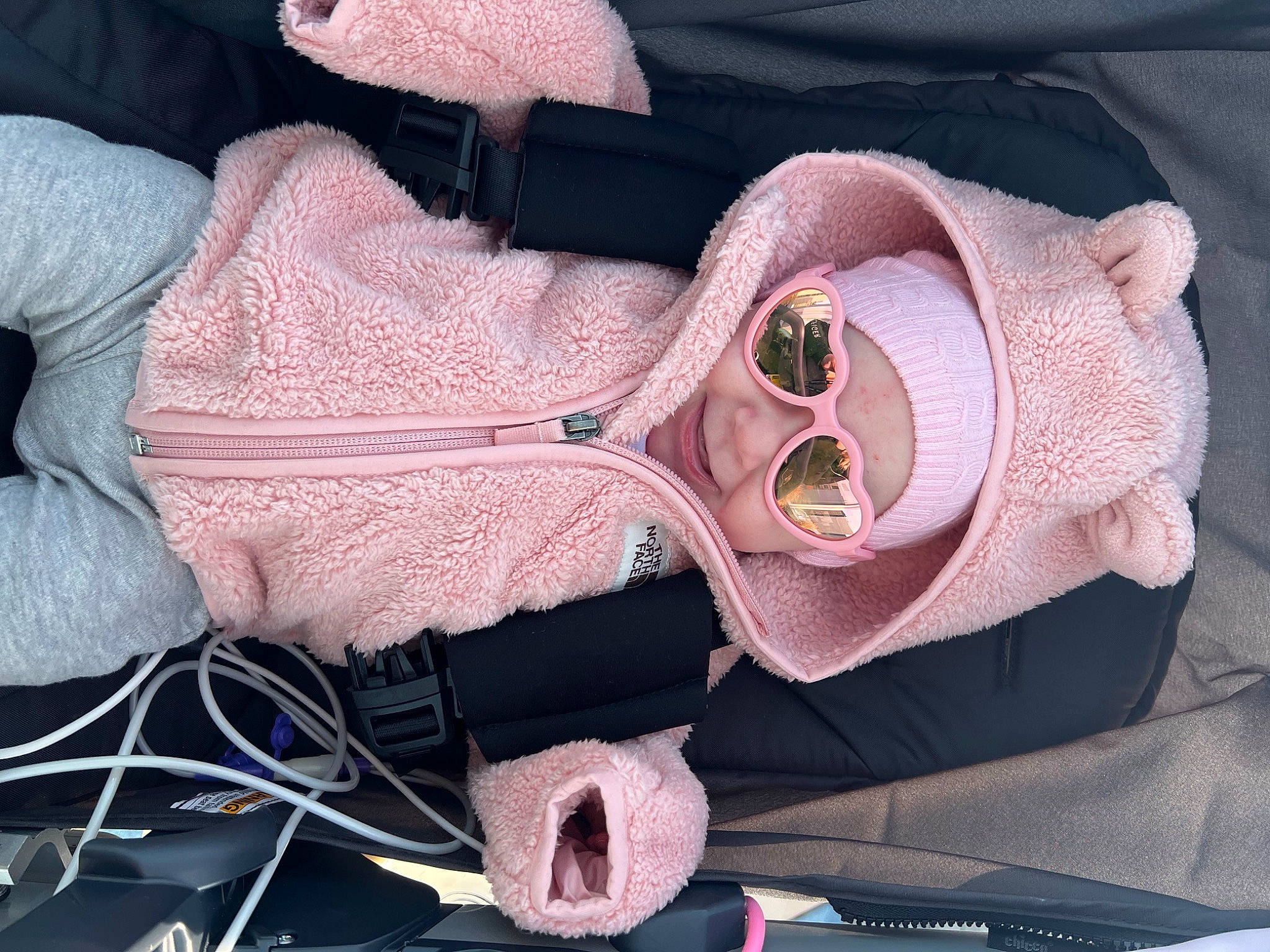 Joie joined the competition — help win amazing prizes! baby_products, carmine, eyewear, fashion_accessory, finger, glasses, headgear, headwear, jewellery, linens, magenta, nail, peach, person, personal_protective_equipment, pink, plant, product, purple, sunglasses