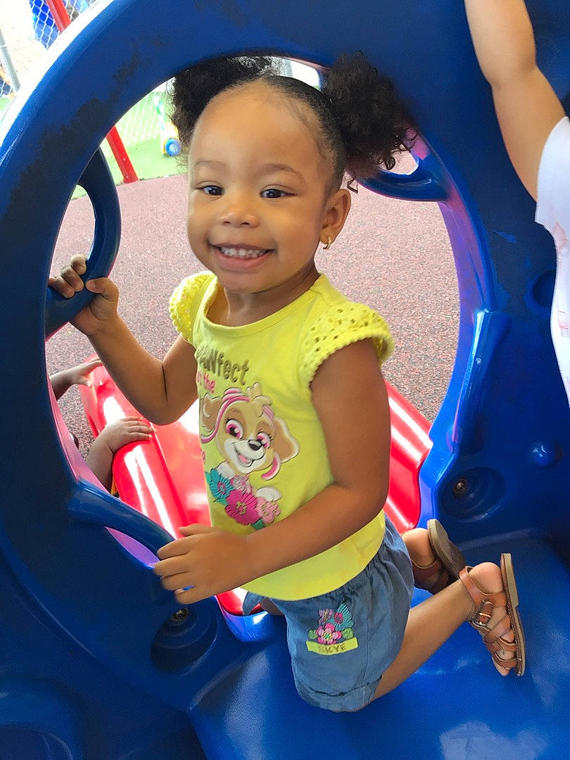 Jazelle is registered to the contest to win money with this photo: baby_toddler_clothing, blue, child, electric_blue, facial_expression, fun, happy, head, human_body, human_settlement, joy, leisure, organ, people, person, product, public_space, recreation, smile, snapshot