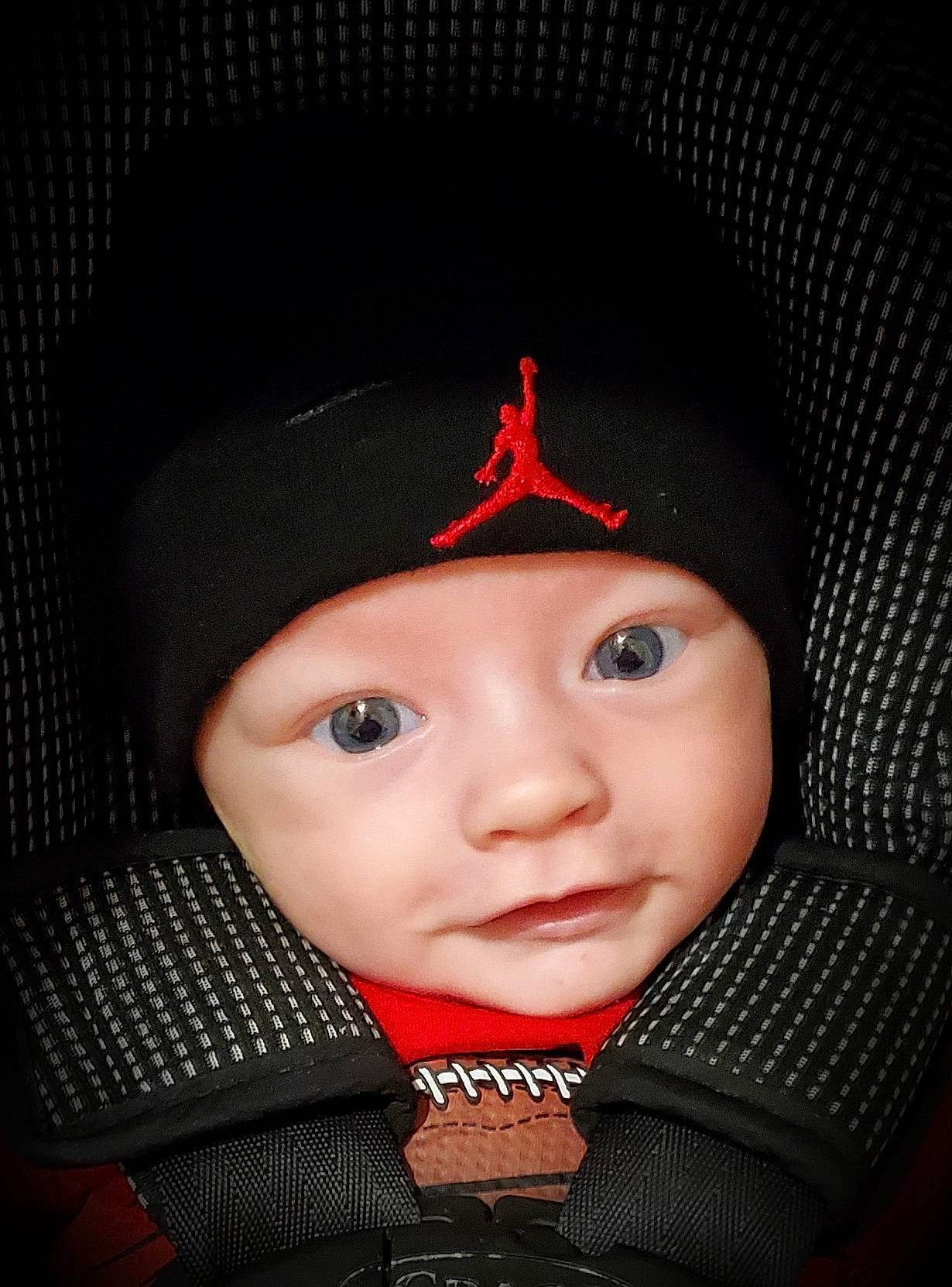 Asher joined the competition — help win amazing prizes! baby, beanie, bonnet, car_seat, carmine, cheek, child, child_model, chin, costume_accessory, costume_hat, eyebrow, headgear, headwear, lip, lipstick, nose, person, portrait, portrait_photography