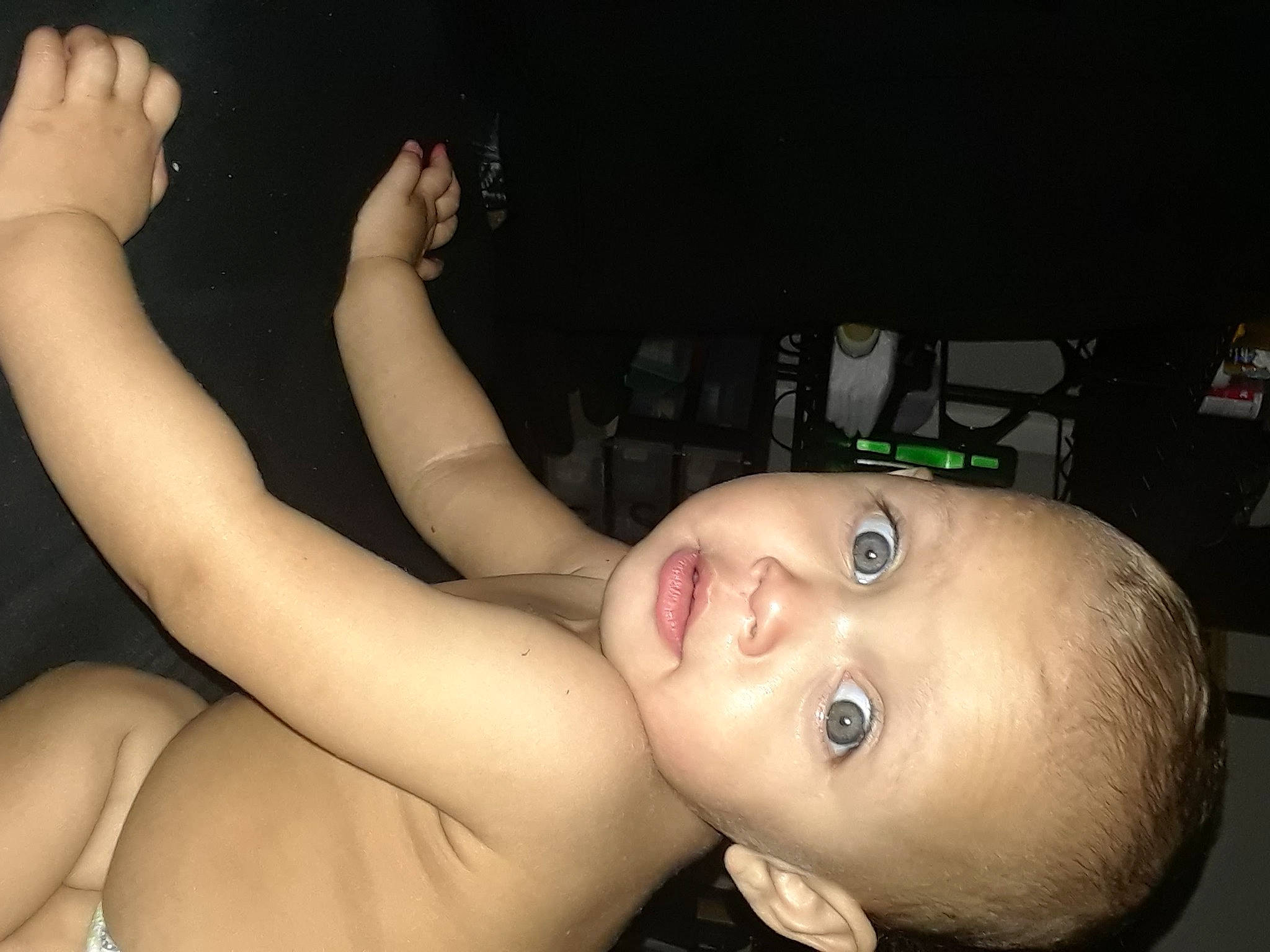 Kiera joined the competition — help win amazing prizes! arm, black_hair, cheek, child, ear, finger, fun, gesture, hand, head, leg, mouth, neck, person