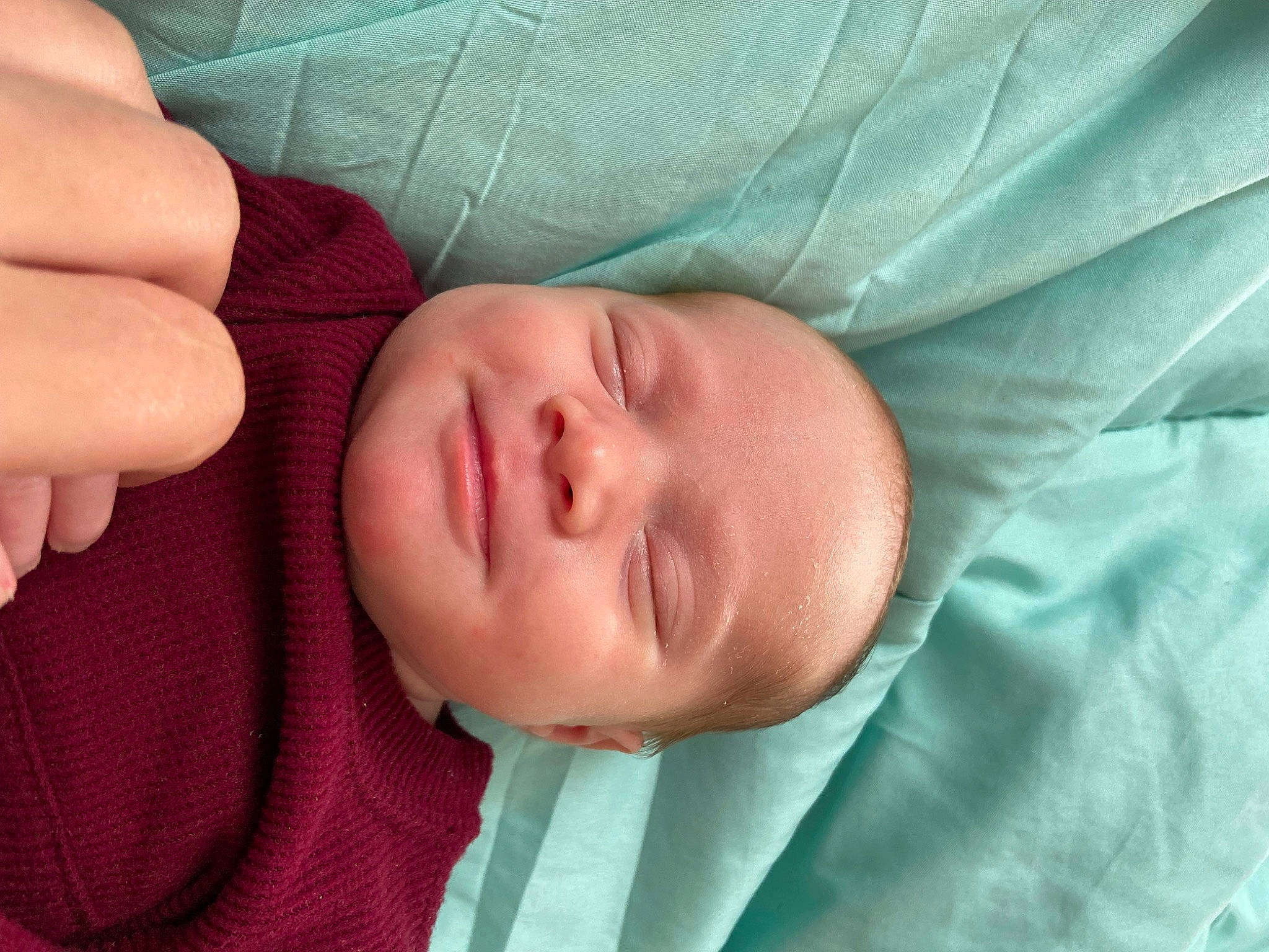 Aria joined the competition — help win amazing prizes! baby, baby_sleeping, cheek, chin, comfort, eye, eyebrow, face, finger, gesture, hand, head, human_body, iris, lip, mouth, nose, person, skin, textile