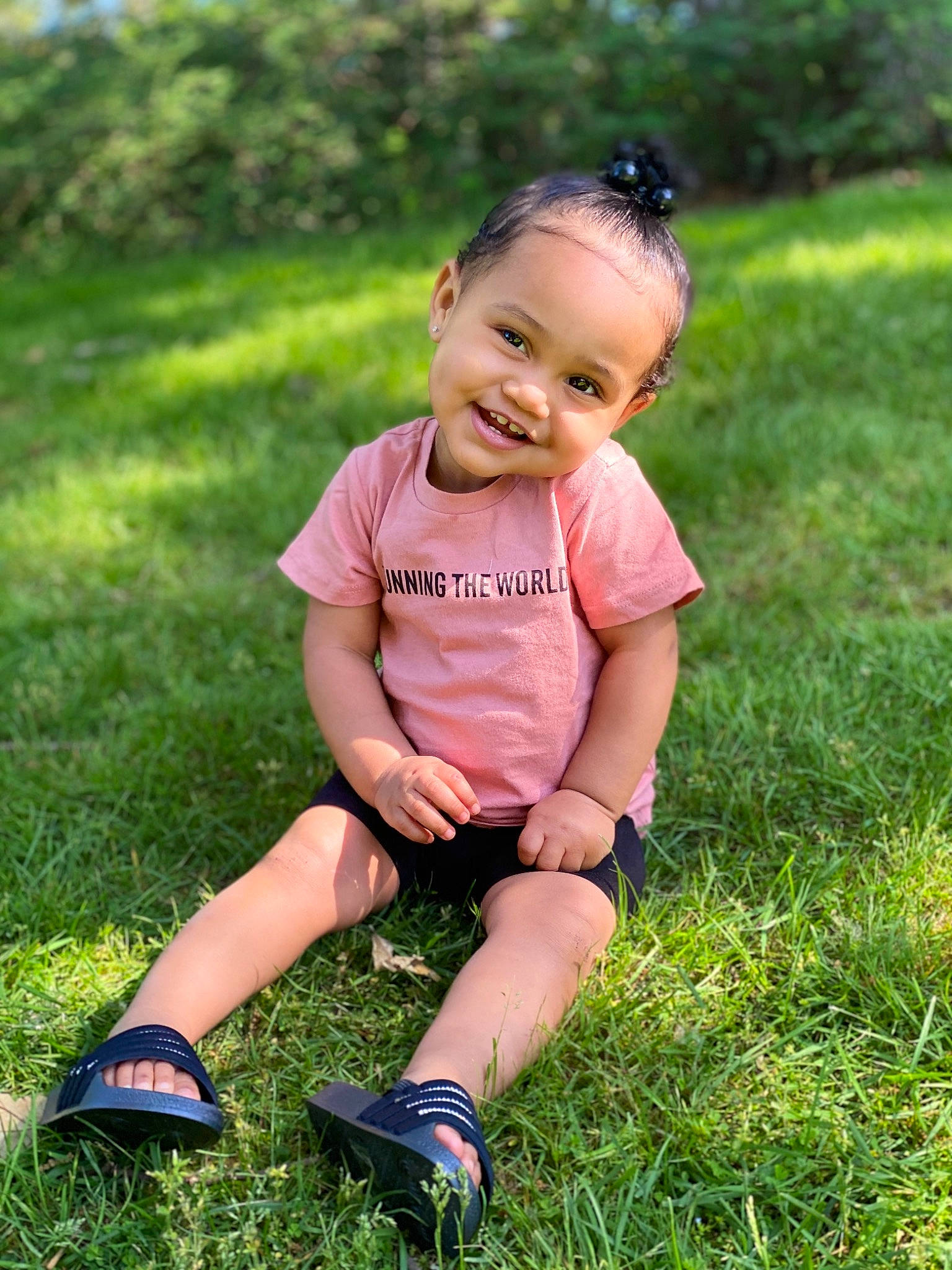 Erynn joined the competition — help win amazing prizes! baby, child, footwear, fun, grass, grass_family, grassland, happy, joy, lawn, meadow, person, photography, plant, play, shoe, sitting, skin, smile, summer