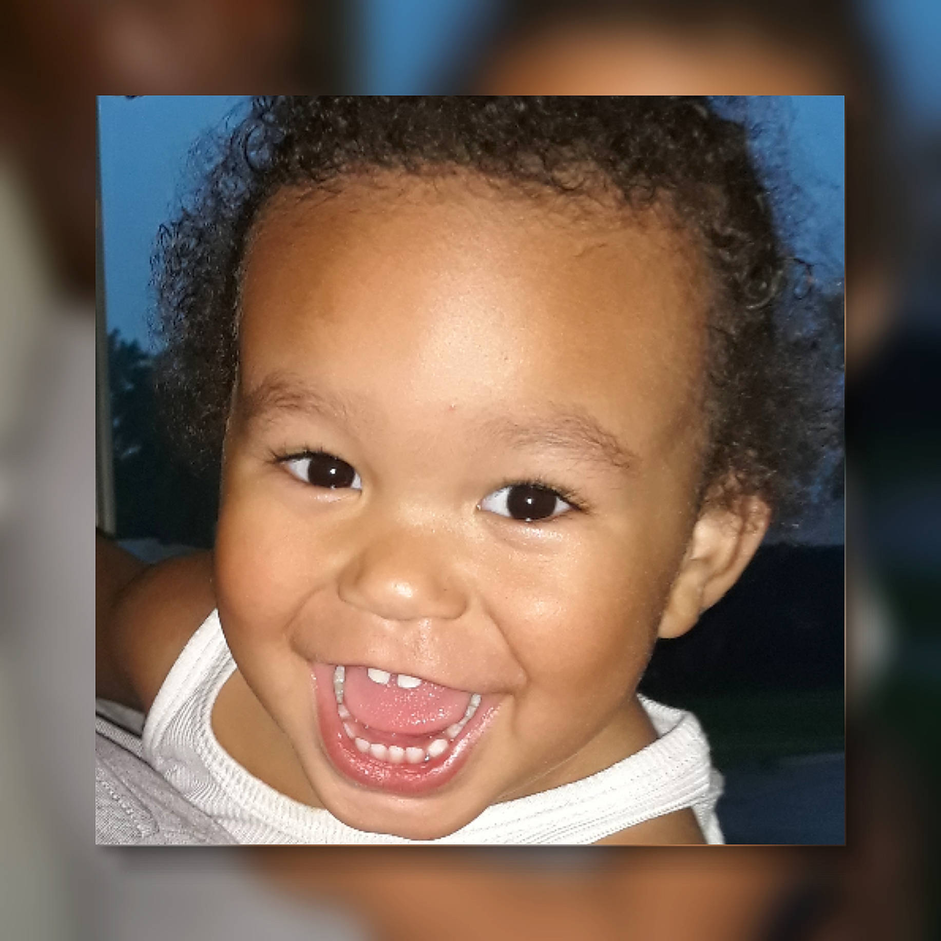 Michael Jr is registered to the contest to win money with this photo: cheek, child, chin, close_up, eye, eyebrow, face, facial_expression, forehead, hair, head, iris, joy, lip, mouth, nose, organ, person, photography, skin