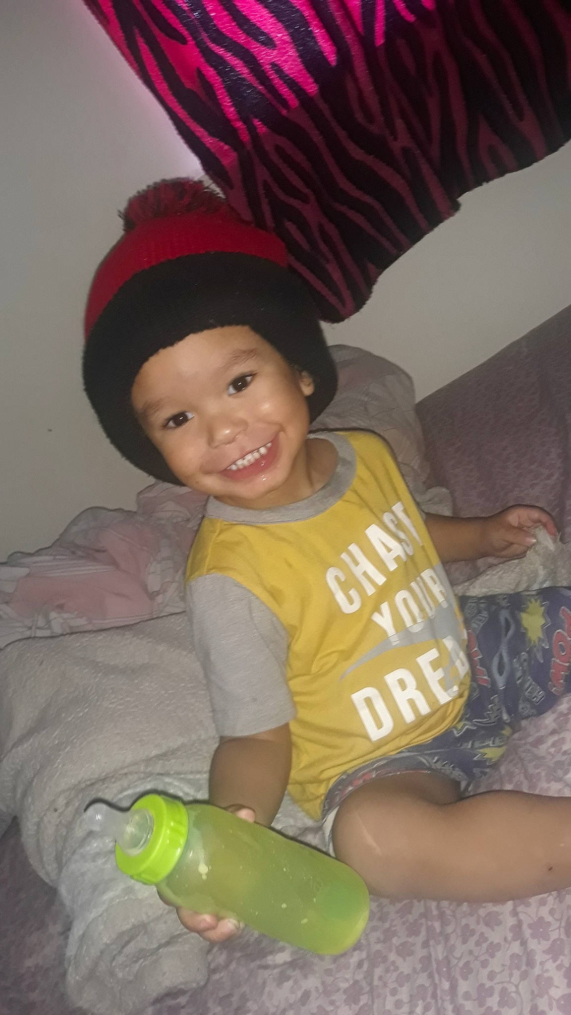 Michael Jr joined the competition — help win amazing prizes! child, headgear, joy, person, toddler