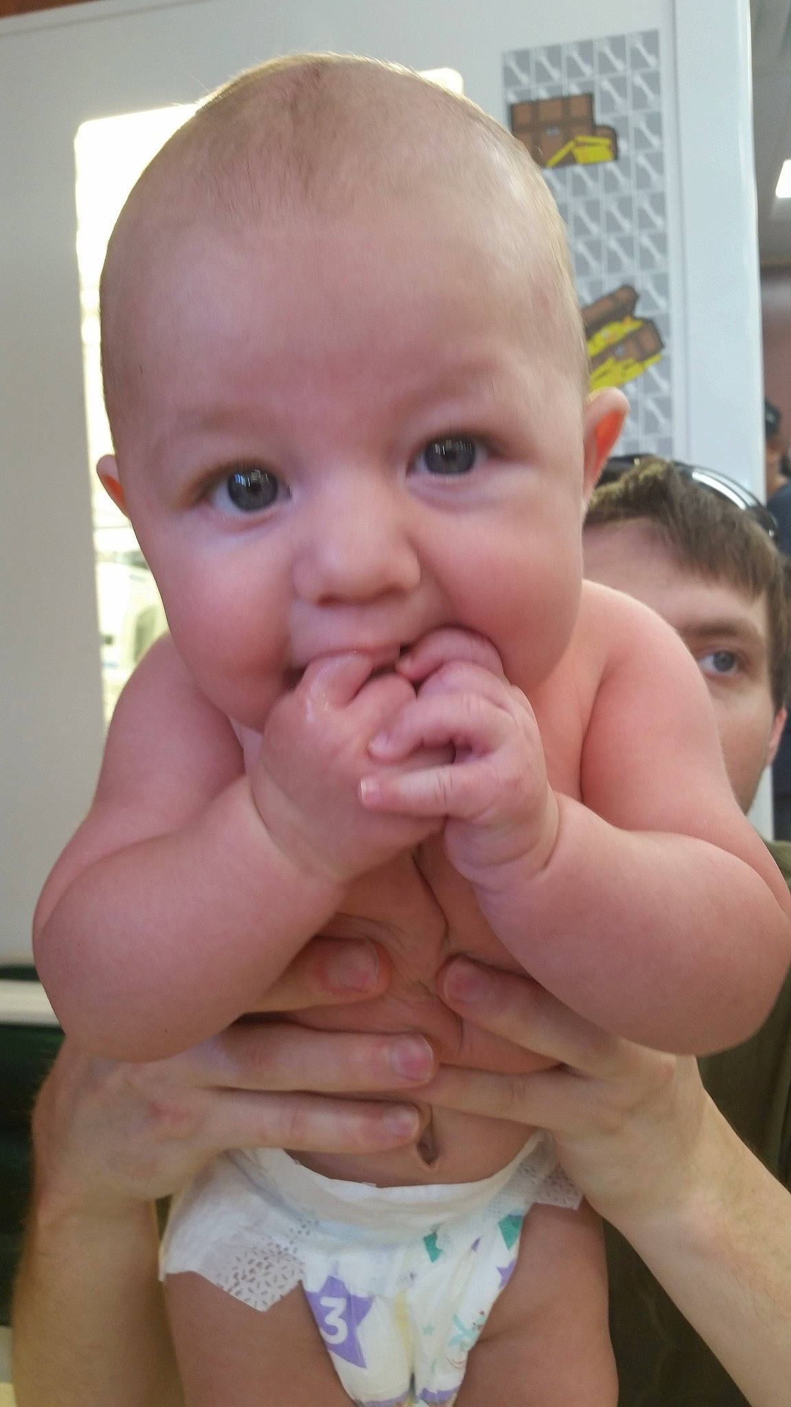 Stiles joined the competition — help win amazing prizes! cheek, child, finger, girl, hand, infant, joy, lip, mouth, person, product, skin, toddler