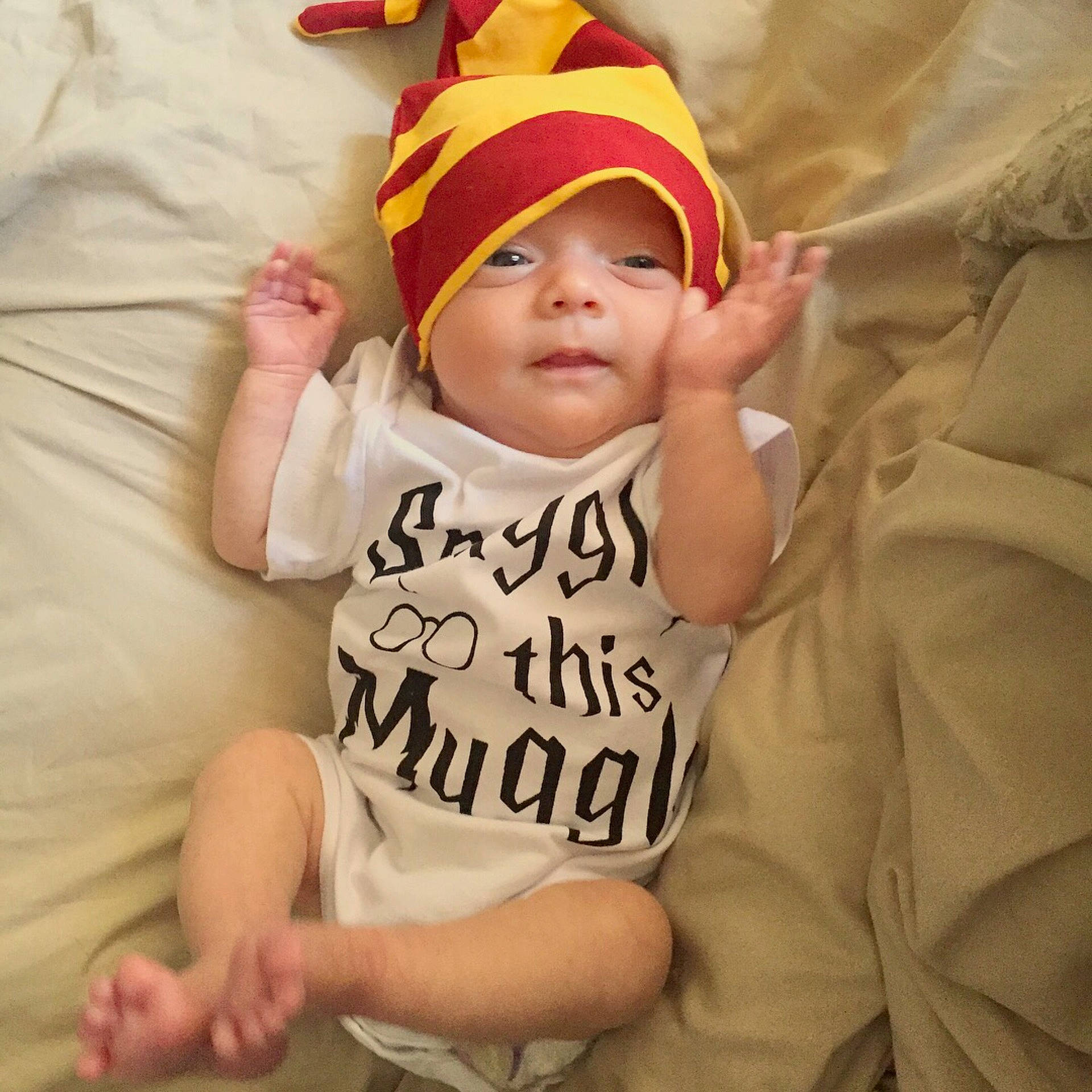 Lennon joined the competition — help win amazing prizes! arm, boy, cap, child, cool, day, finger, headgear, headwear, infant, product, toddler