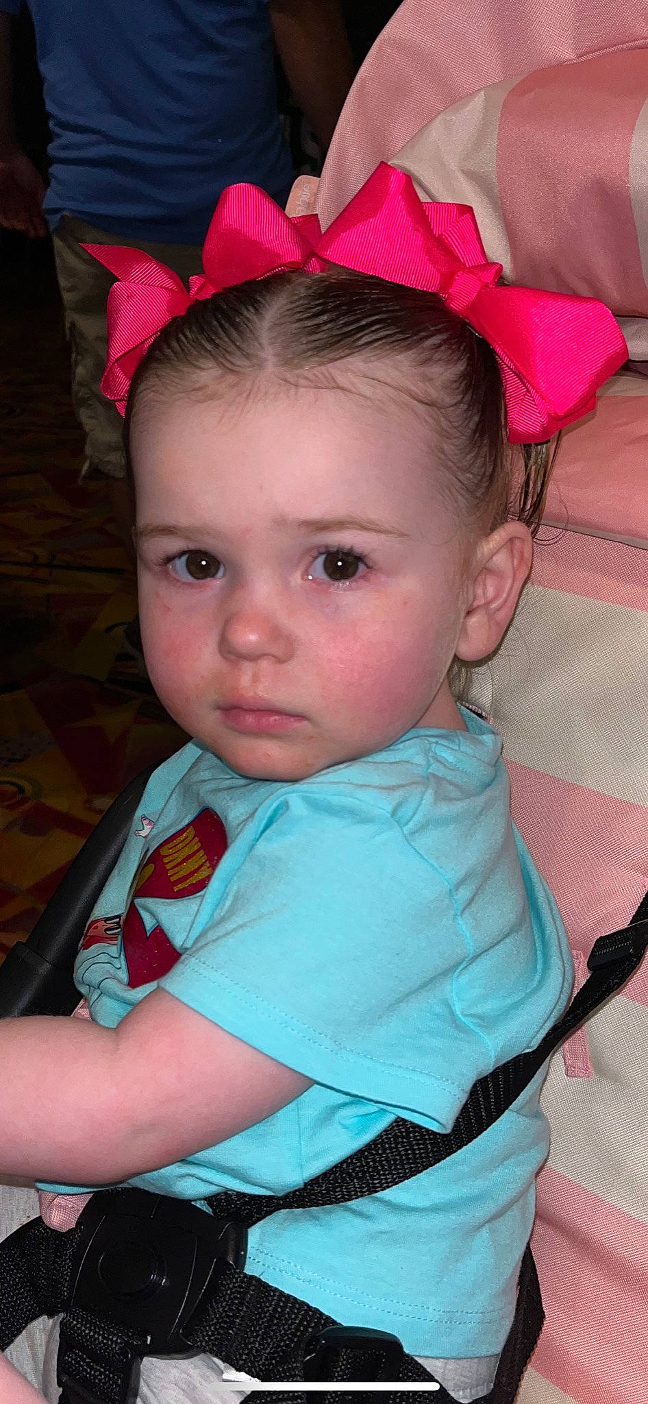 Paisley joined the competition — help win amazing prizes! baby, baby_toddler_clothing, cheek, chin, eyebrow, eyelash, forehead, happy, head, headpiece, iris, lip, mouth, neck, organ, person, pink, red, skin, toddler