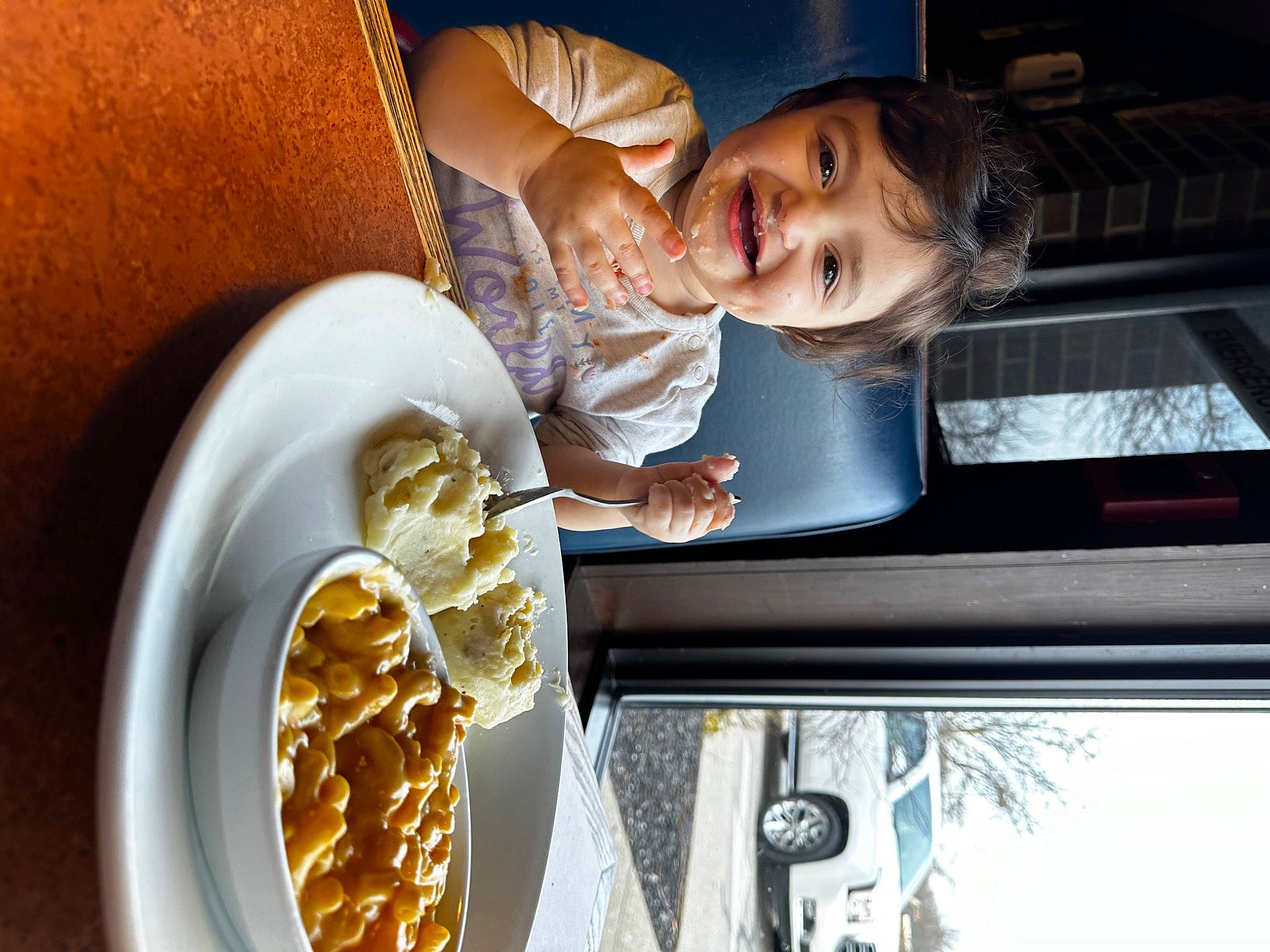 Yasmin joined the competition — help win amazing prizes! automotive_exterior, automotive_window_part, baby, child, comfort, comfort_food, dish, food, fun, happy, ingredient, joy, luxury_vehicle, person, recipe, room, sitting, tableware, toddler, vehicle