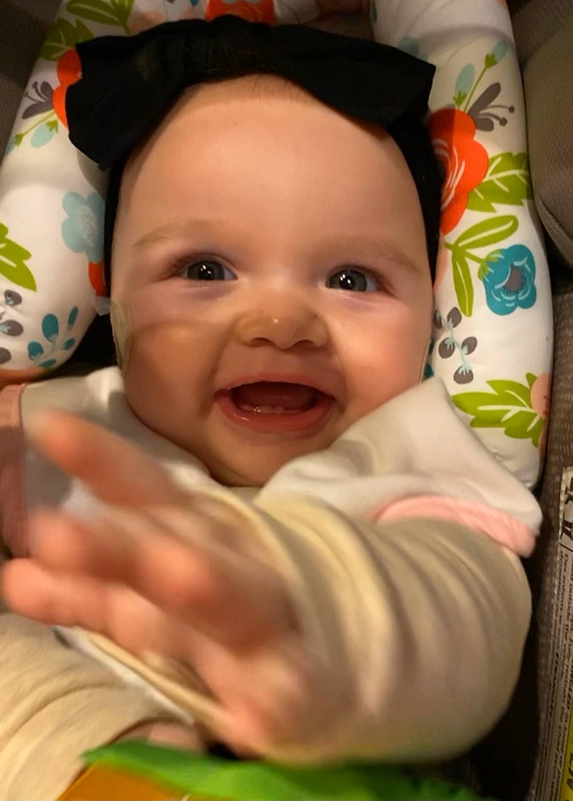 Laikyn joined the competition — help win amazing prizes! baby, cheek, comfort, eyebrow, facial_expression, finger, fun, gesture, happy, iris, lip, mouth, nose, person, product, skin, smile, textile, toddler, tooth