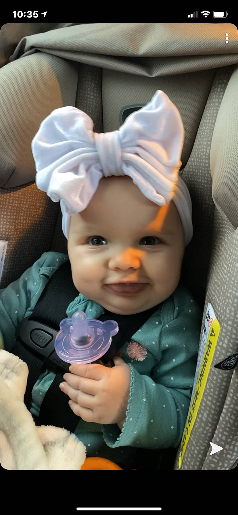Laikyn joined the competition — help win amazing prizes! baby, baby_carriage, baby_products, baby_toddler_clothing, car_seat, cheek, child, drinkware, face, fun, happy, hat, headwear, person, pink, plastic, plastic_bottle, product, sitting, skin