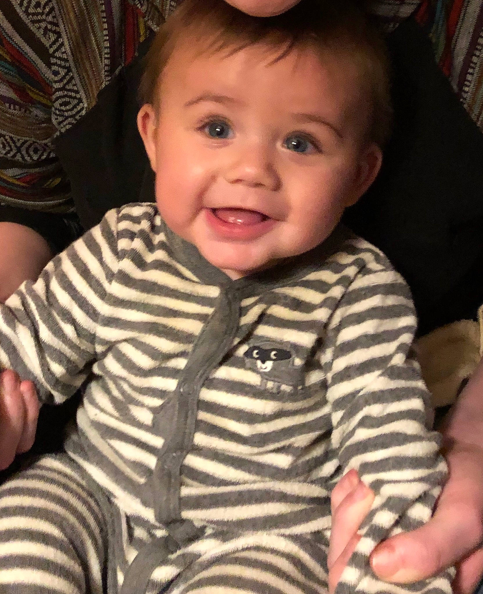 Karston joined the competition — help win amazing prizes! boy, cheek, child, day, emotion, eye, face, facial_expression, girl, head, infant, joy, mouth, nose, organ, person, sitting, skin, smile, textile