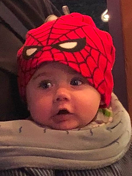 Karston joined the competition — help win amazing prizes! beanie, bonnet, cap, cheek, child, cool, crochet, face, forehead, hair_accessory, hat, head, headgear, headwear, infant, knit_cap, knitting, person, product, toddler